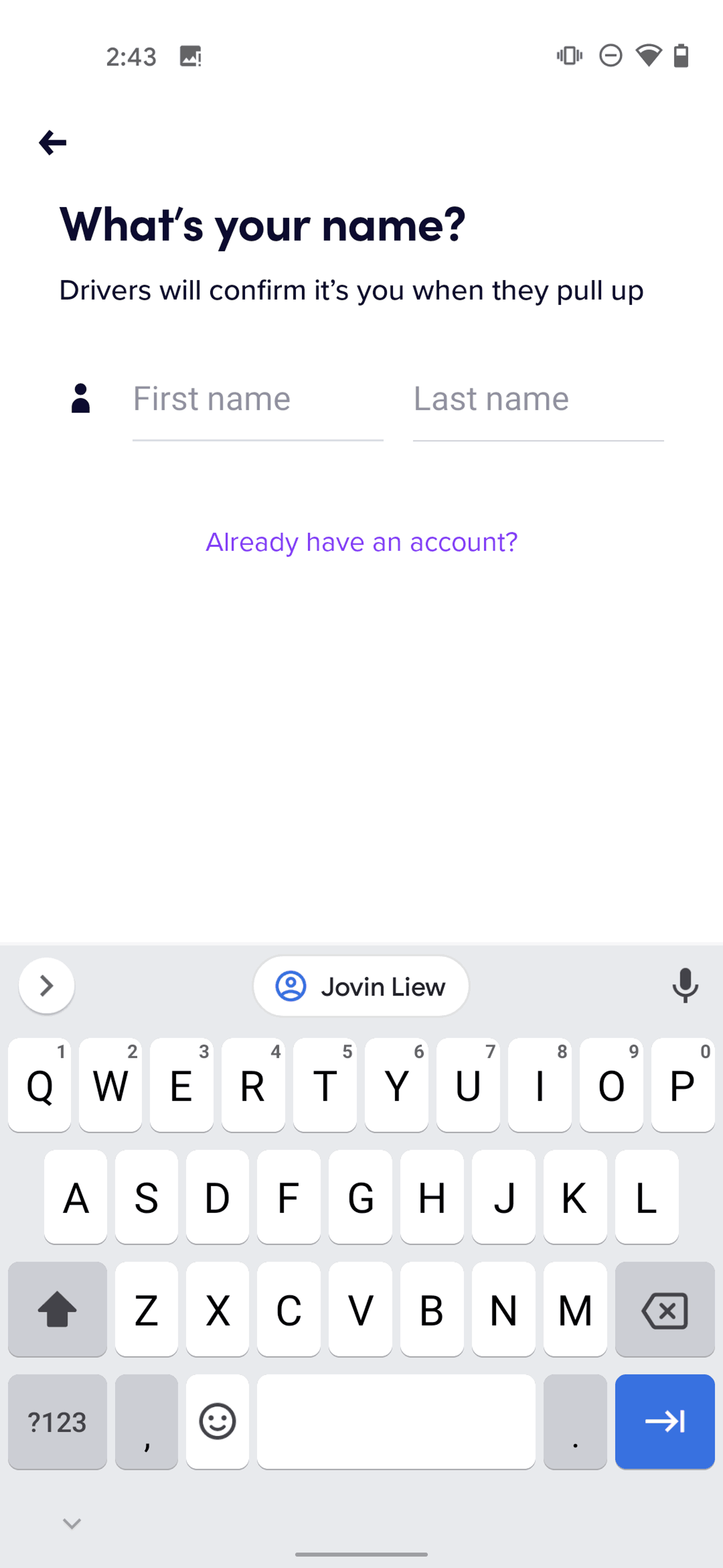 Lyft Android Travel & Transportation interface screenshot 8
