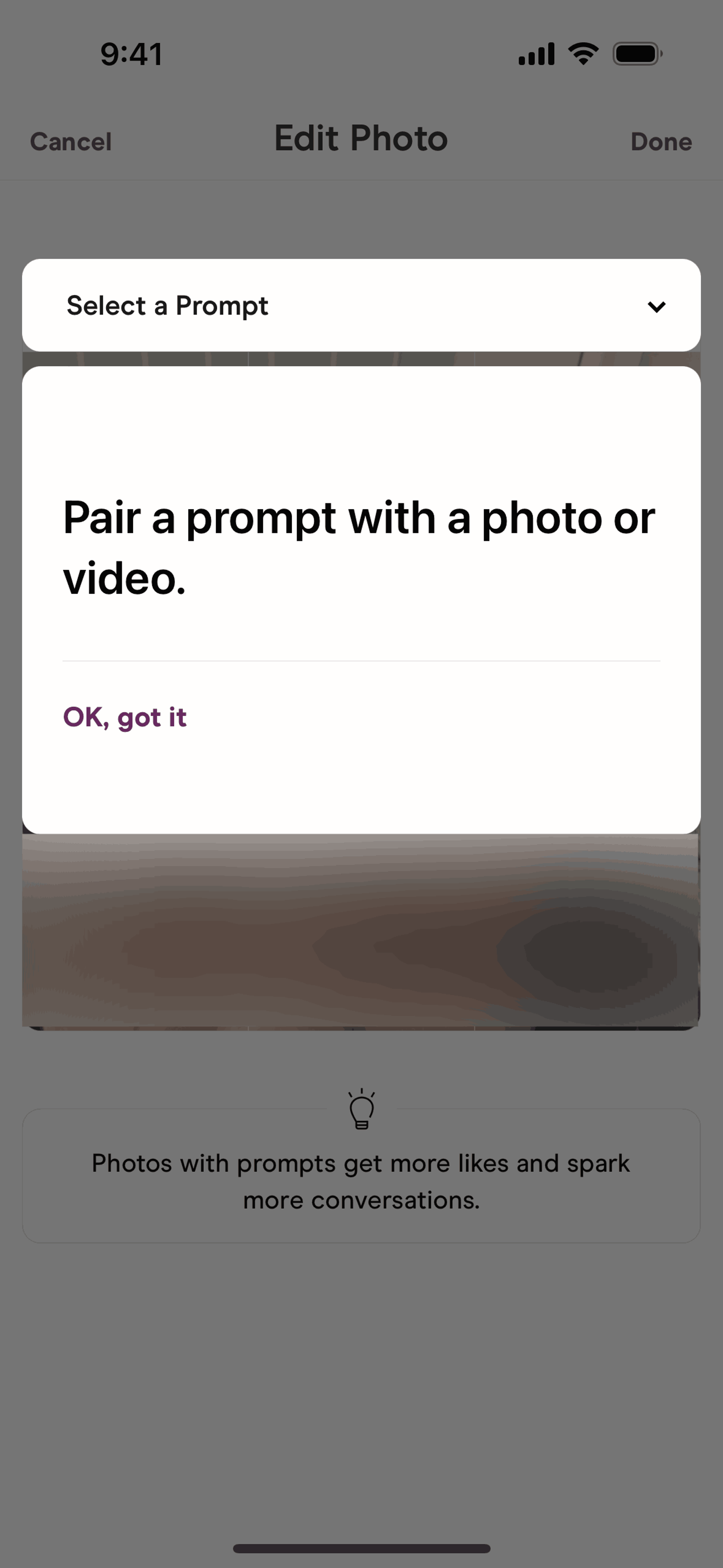 Hinge iOS Lifestyle interface screenshot 22