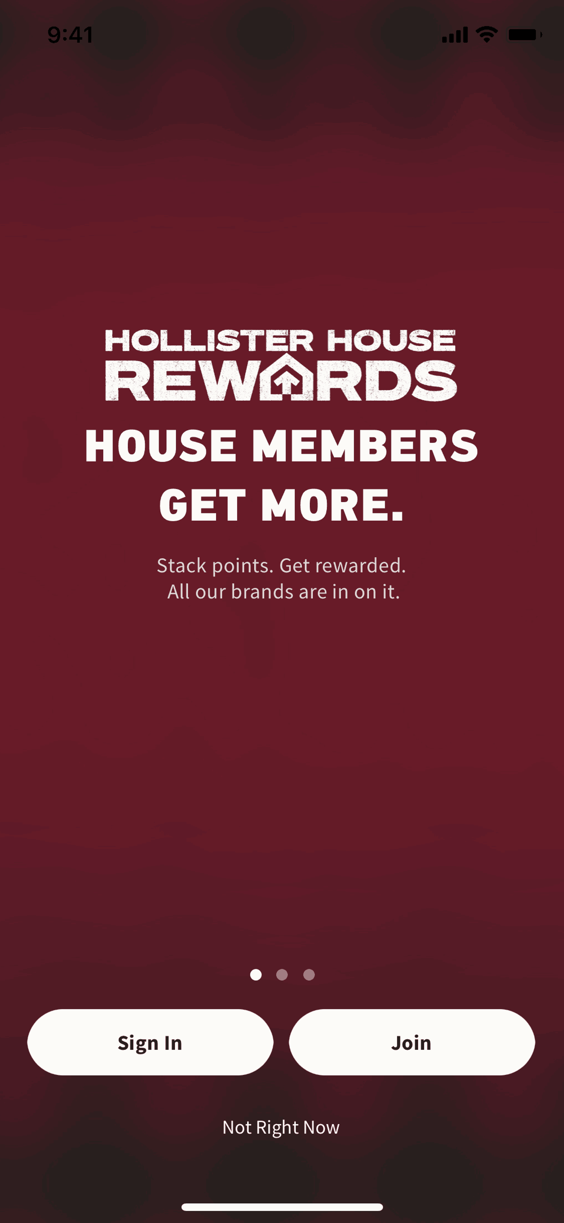 Hollister Co. iOS Shopping interface screenshot 2