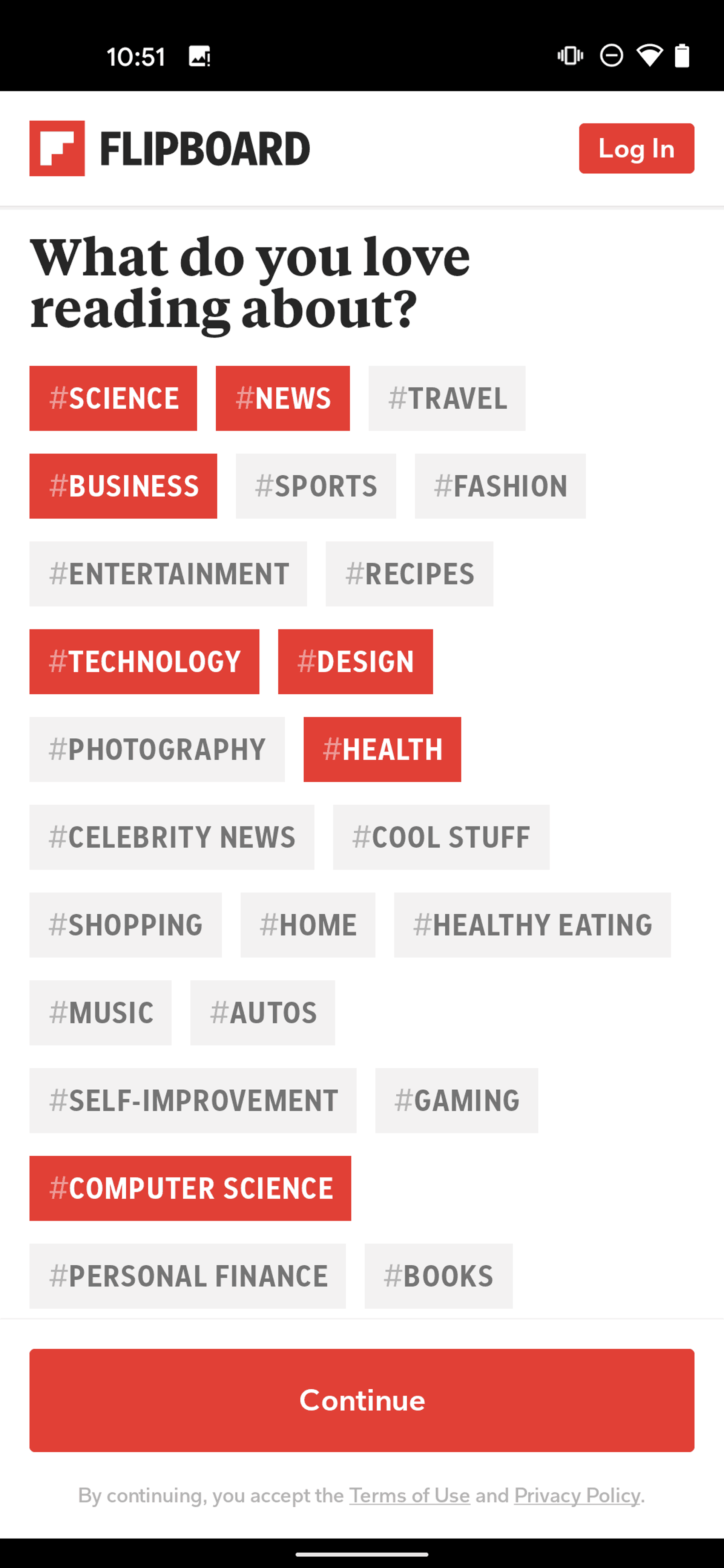 Flipboard Android News interface screenshot 3