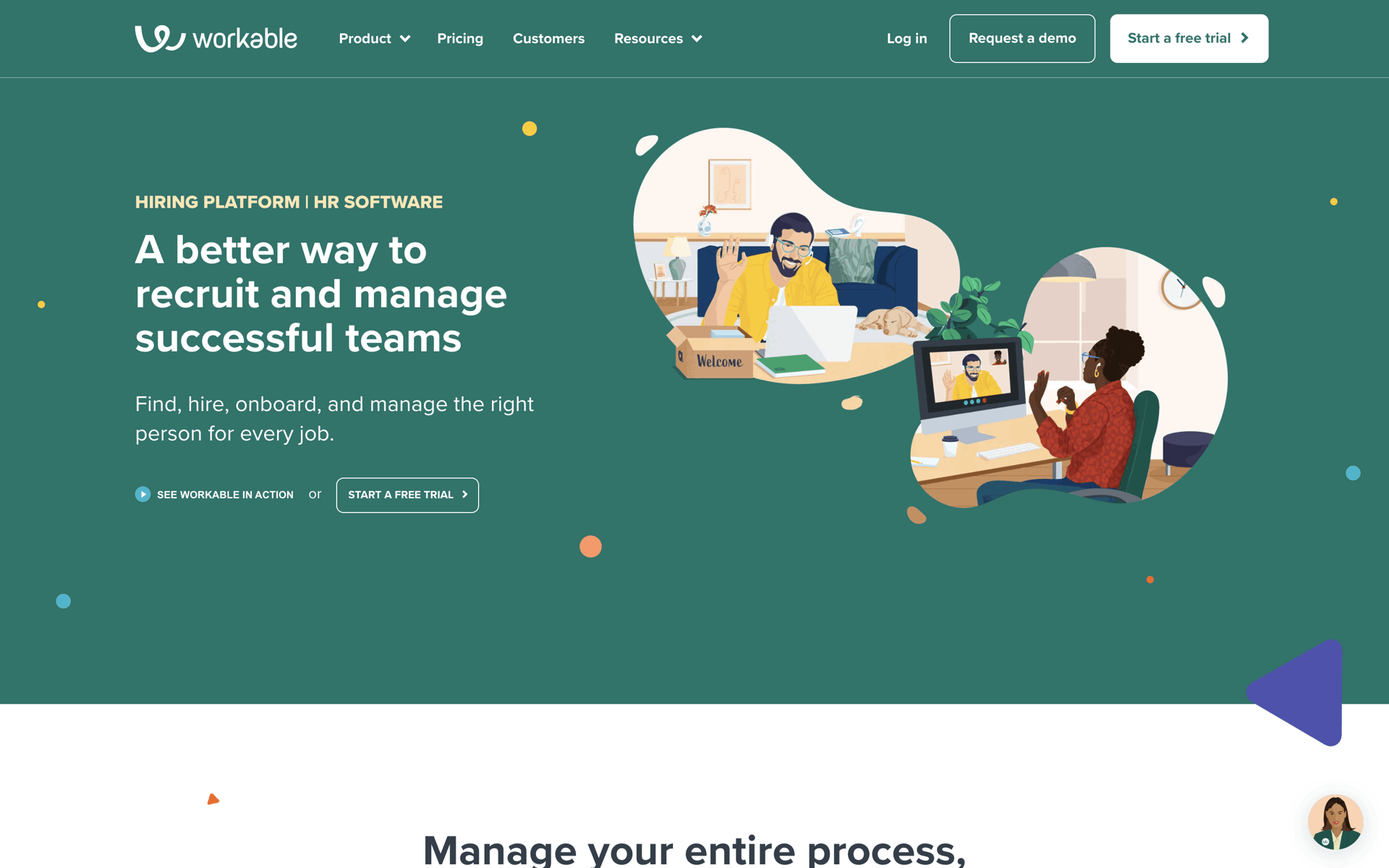 Workable Web AI interface screenshot 1