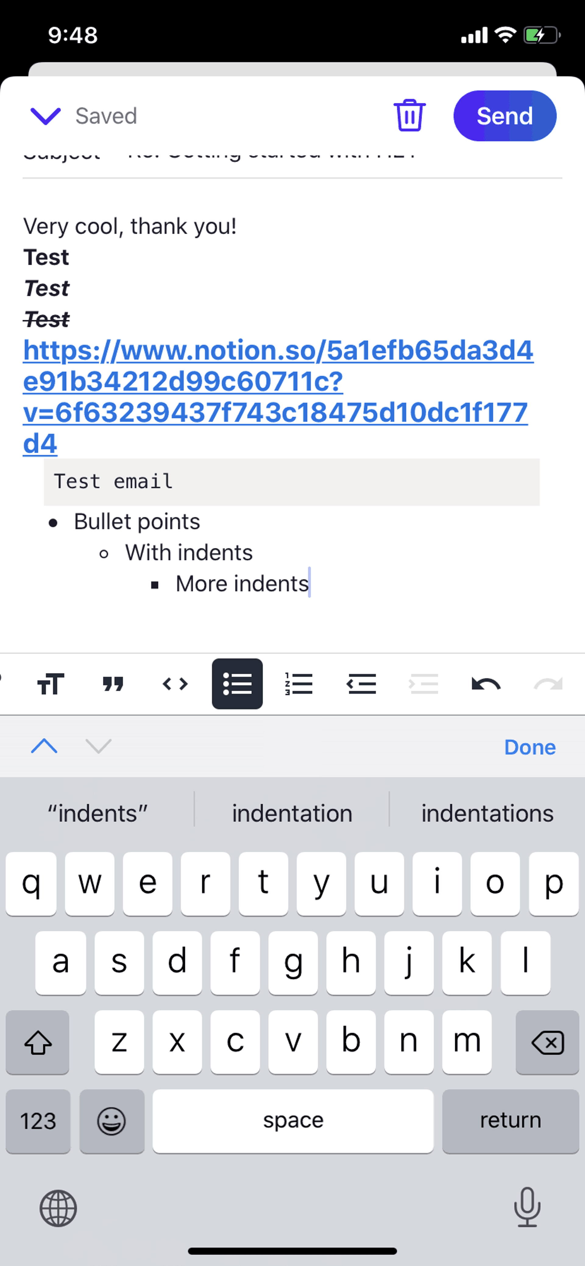 HEY iOS Productivity interface screenshot 23