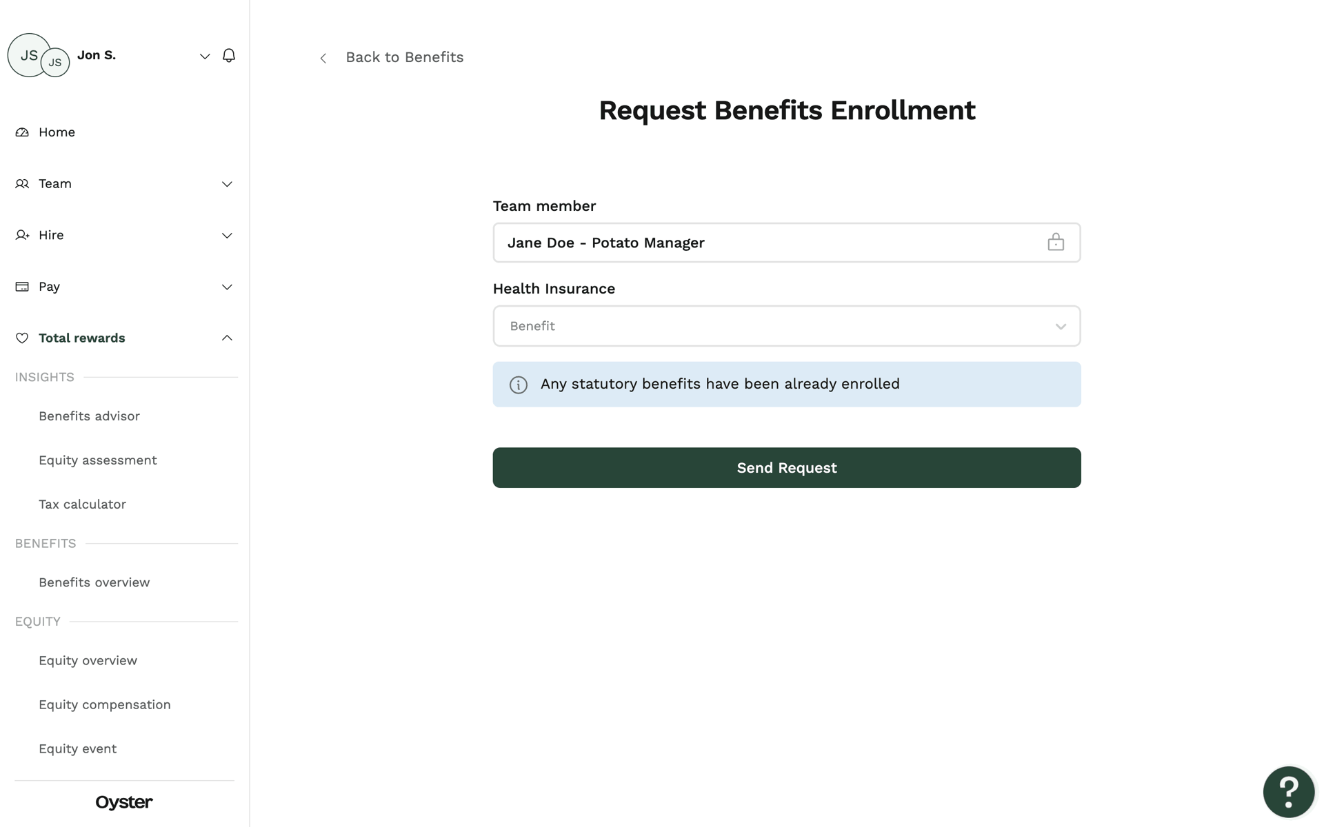 Oyster Web Business interface screenshot 20