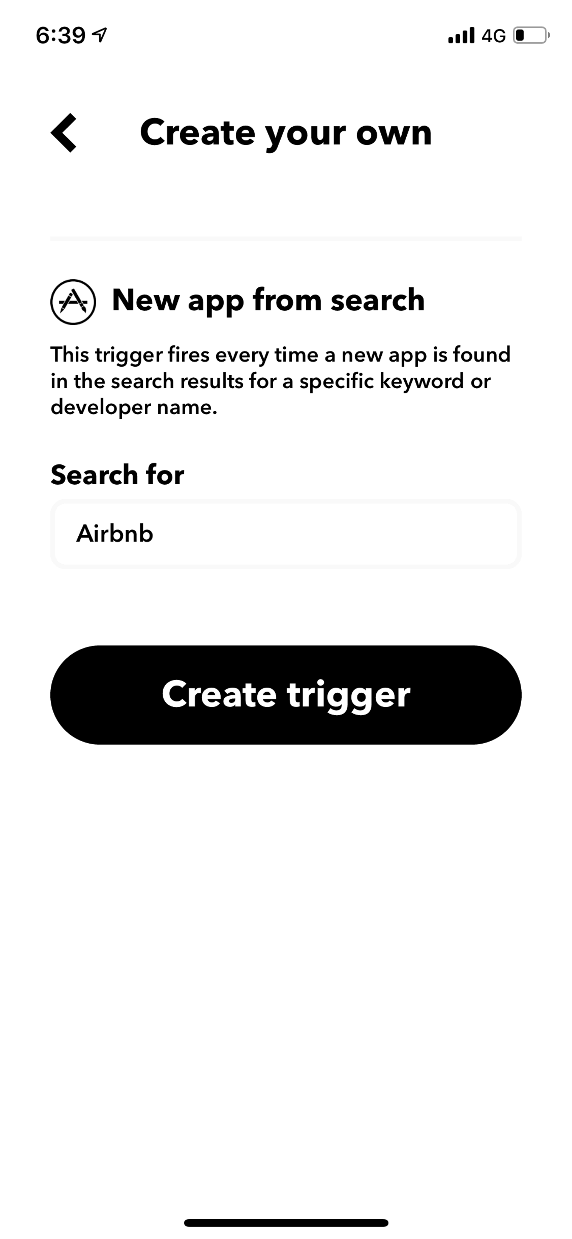 IFTTT iOS Productivity interface screenshot 19