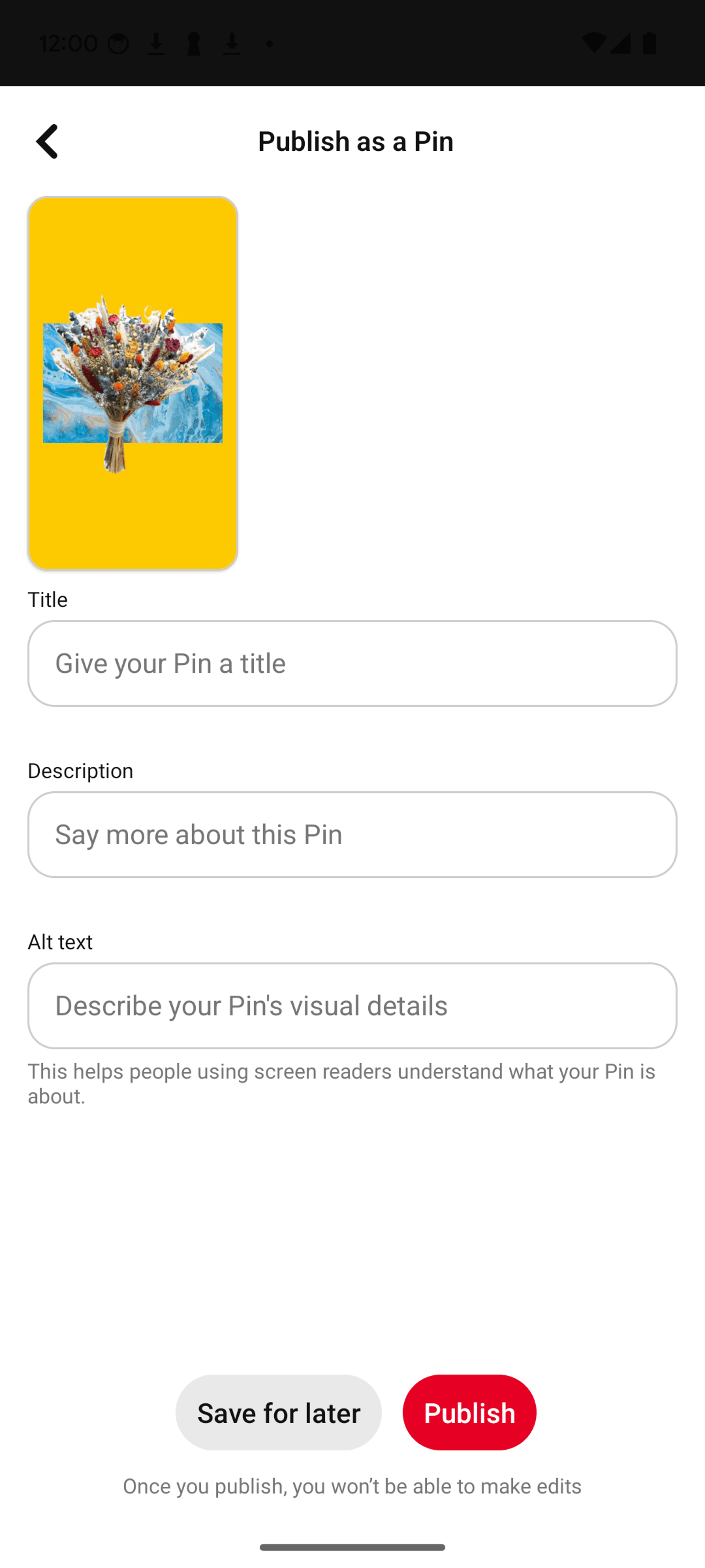 Pinterest Android Lifestyle interface screenshot 8