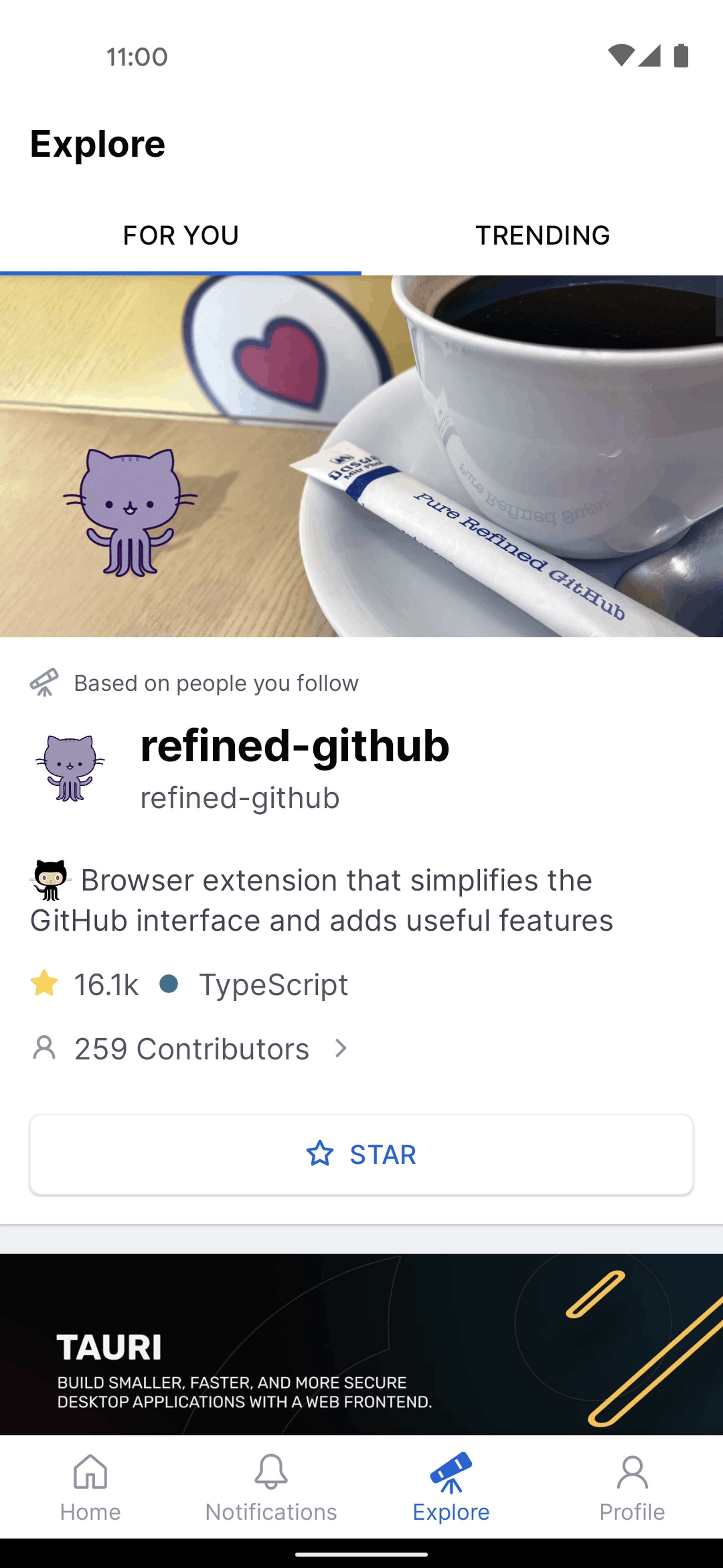GitHub Android Developer Tools interface screenshot 3