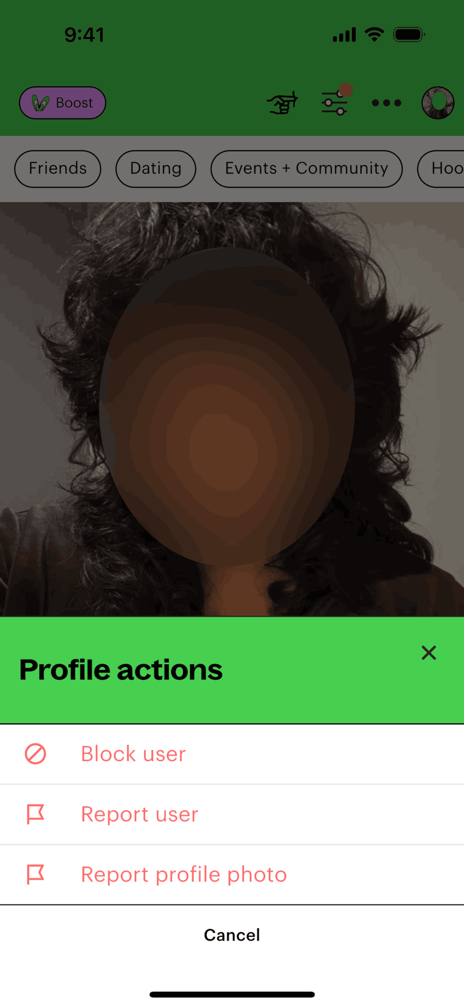 Lex iOS Social Networking interface screenshot 7