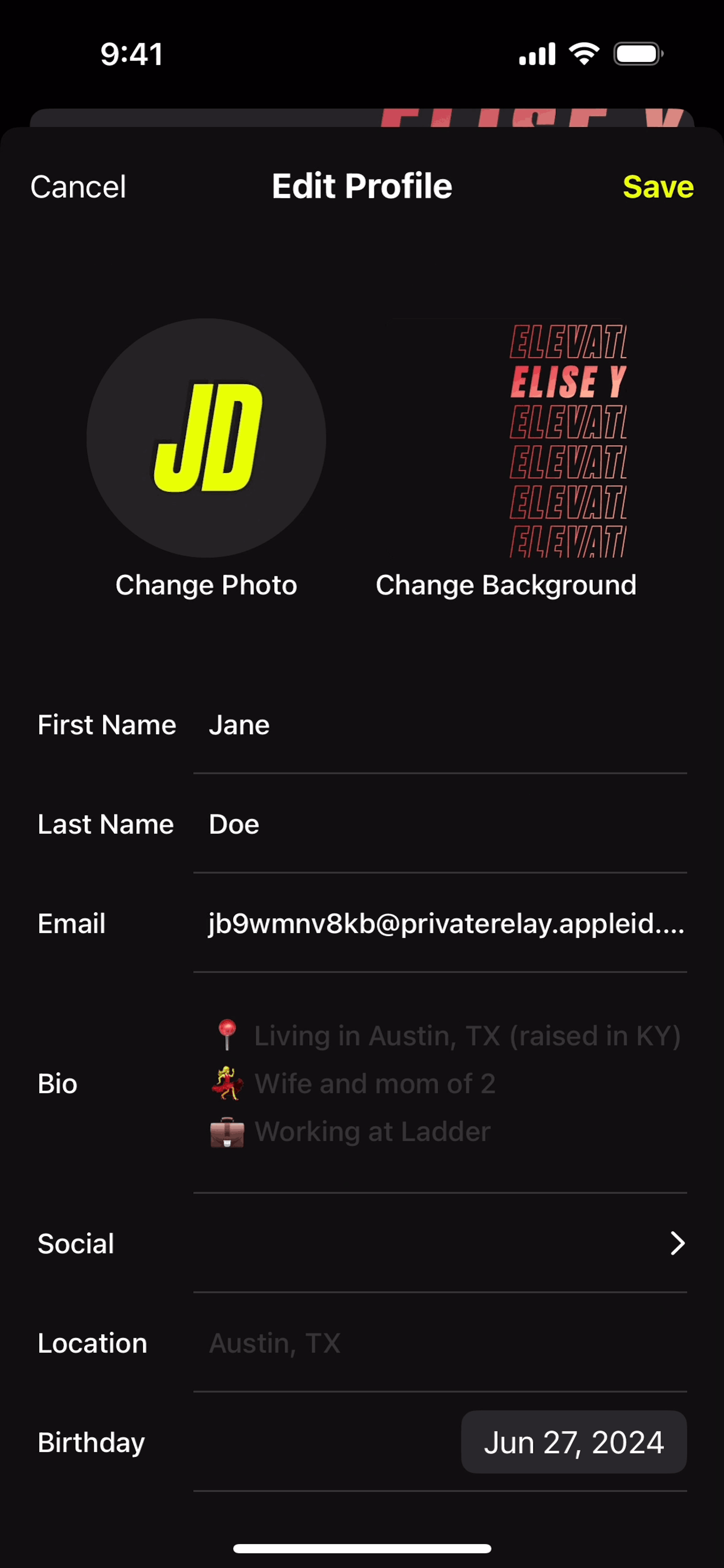 Ladder iOS Health & Fitness interface screenshot 22