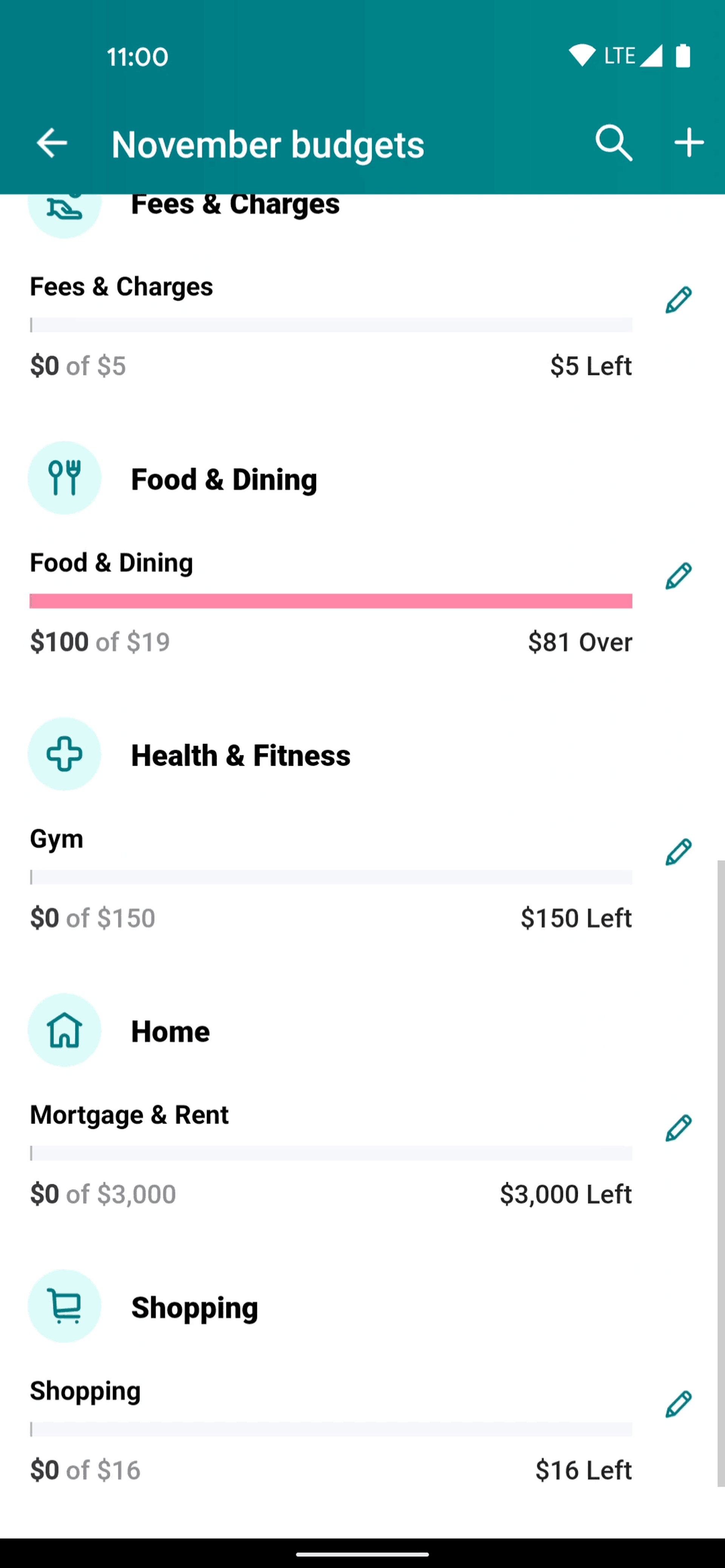 Mint Android Finance interface screenshot 22