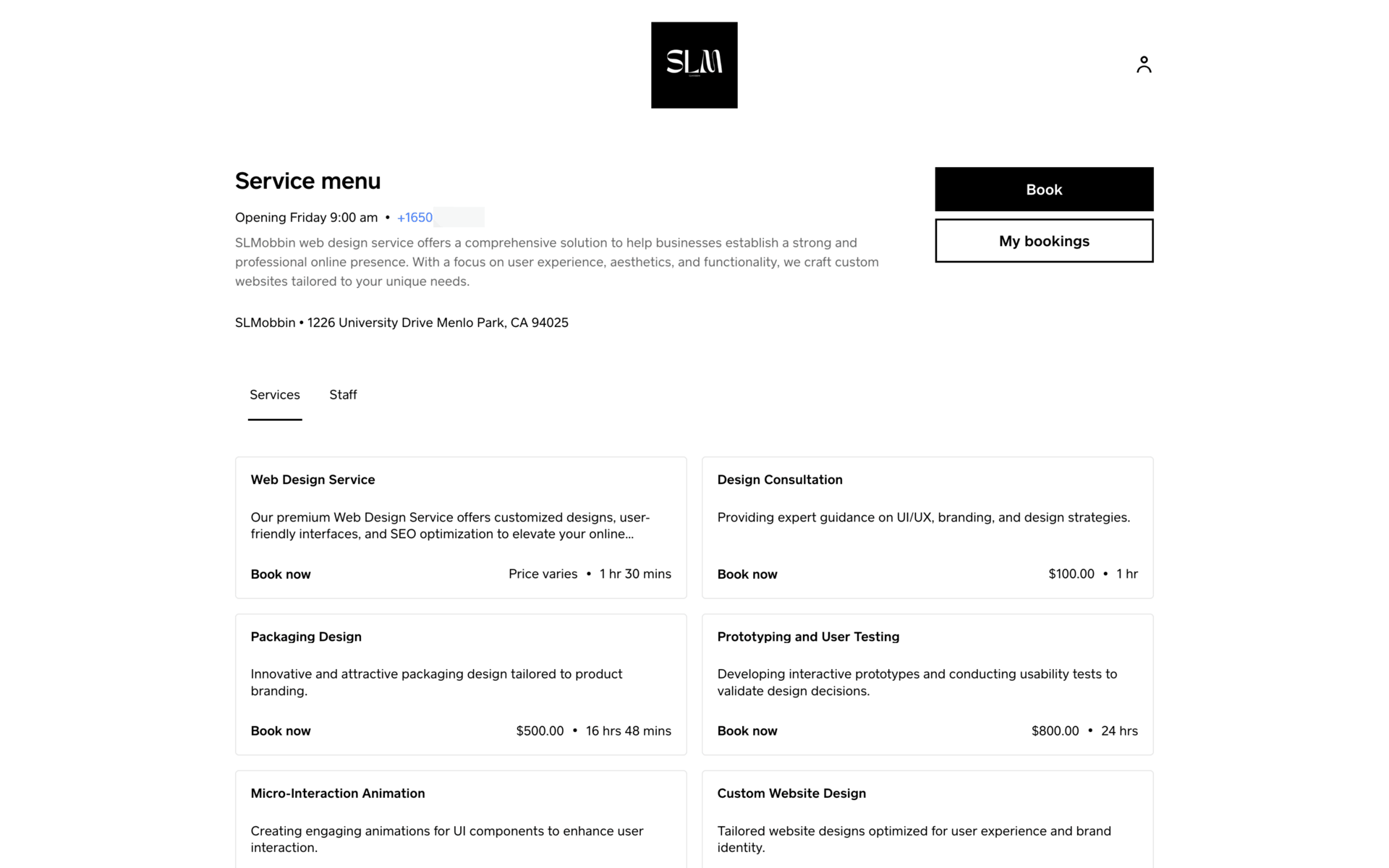 Square Web Finance interface screenshot 6
