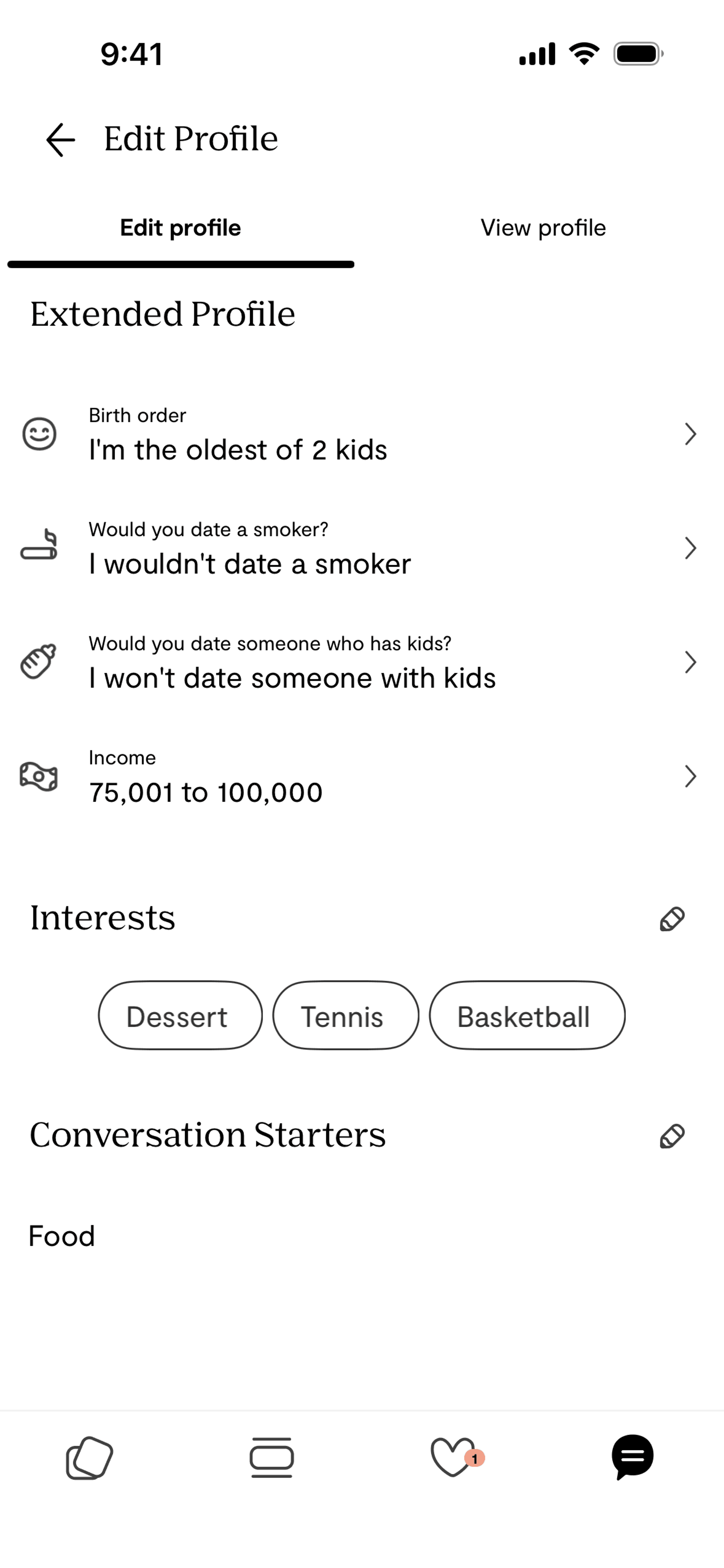 Plenty of Fish iOS dating interface screenshot 24