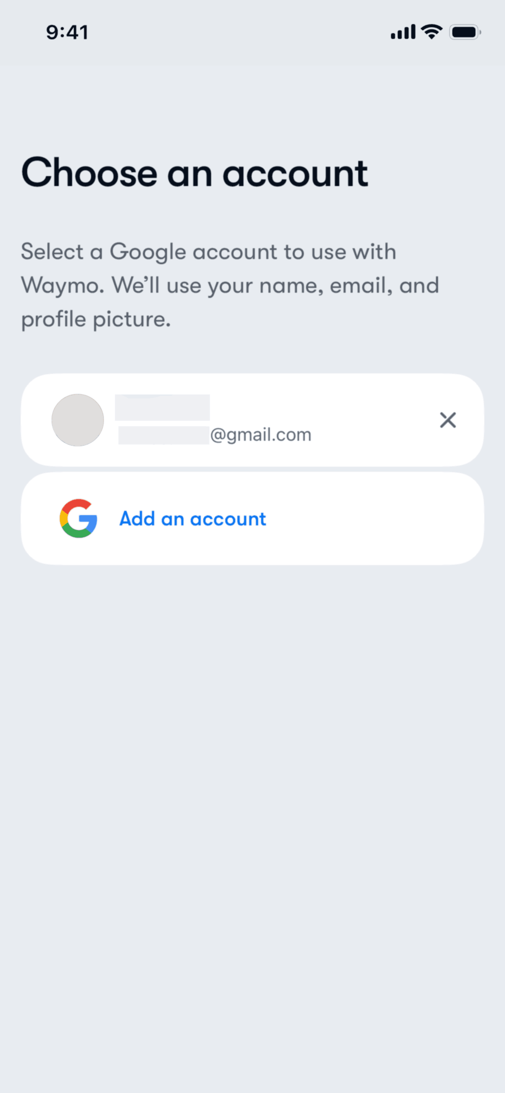Waymo iOS Travel & Transportation interface screenshot 17
