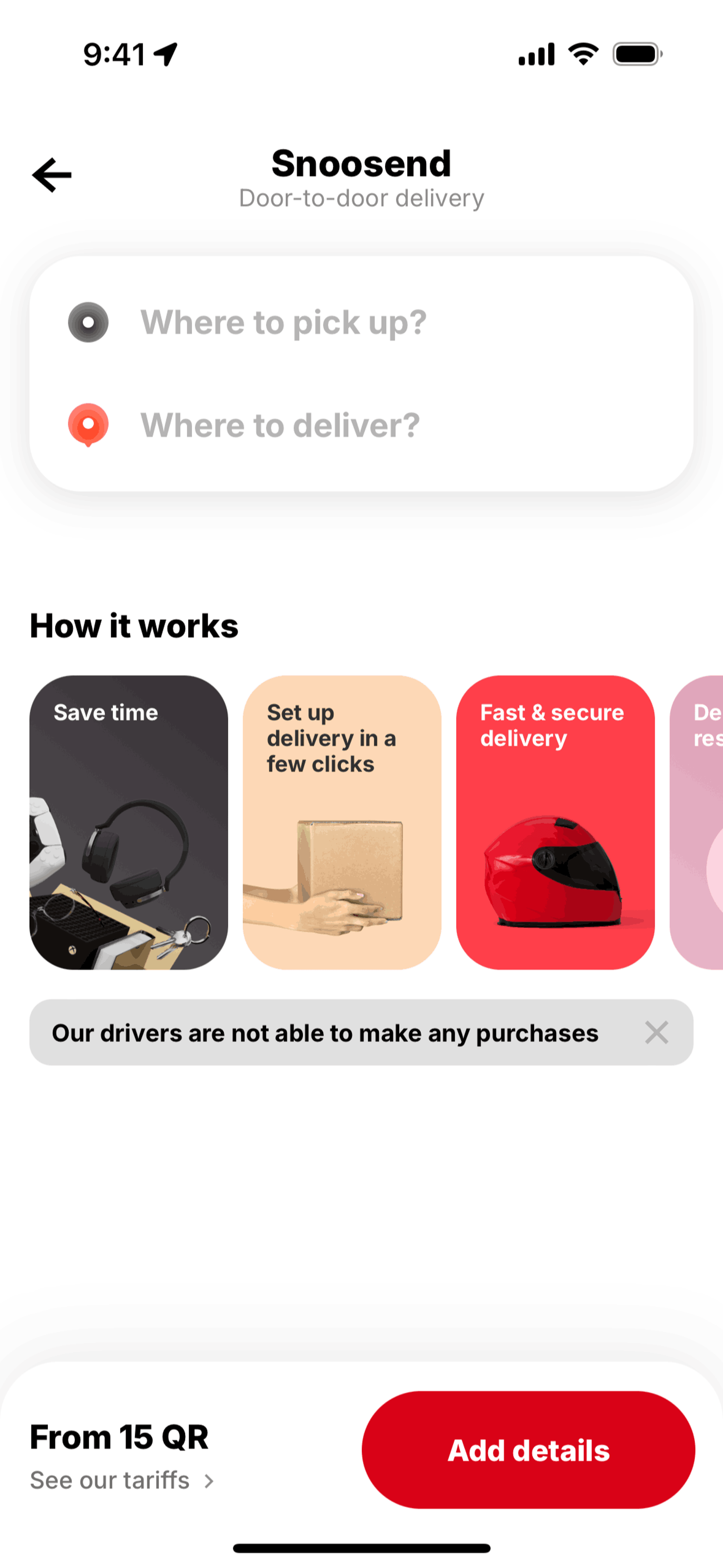 Snoonu iOS Shopping interface screenshot 8
