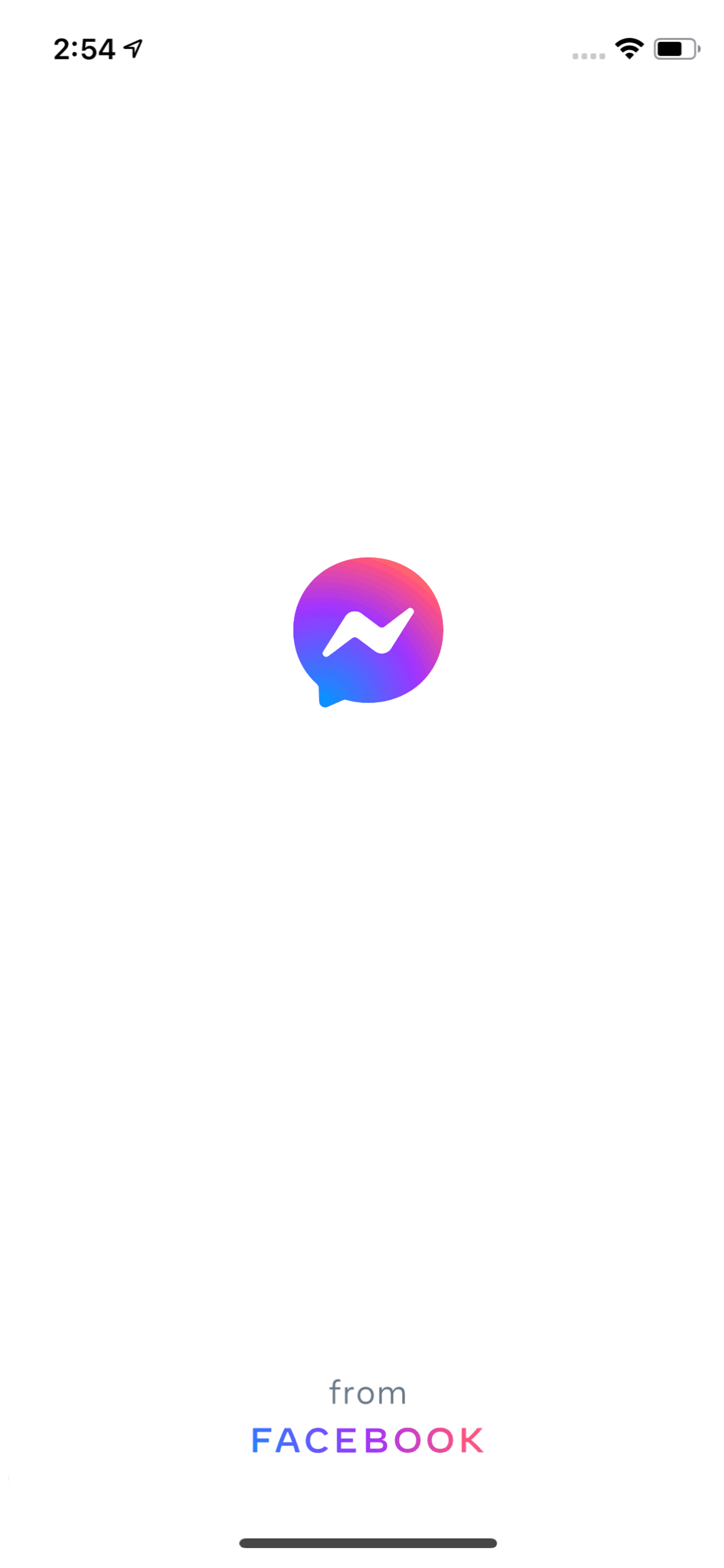 Messenger iOS Social Networking interface screenshot 1