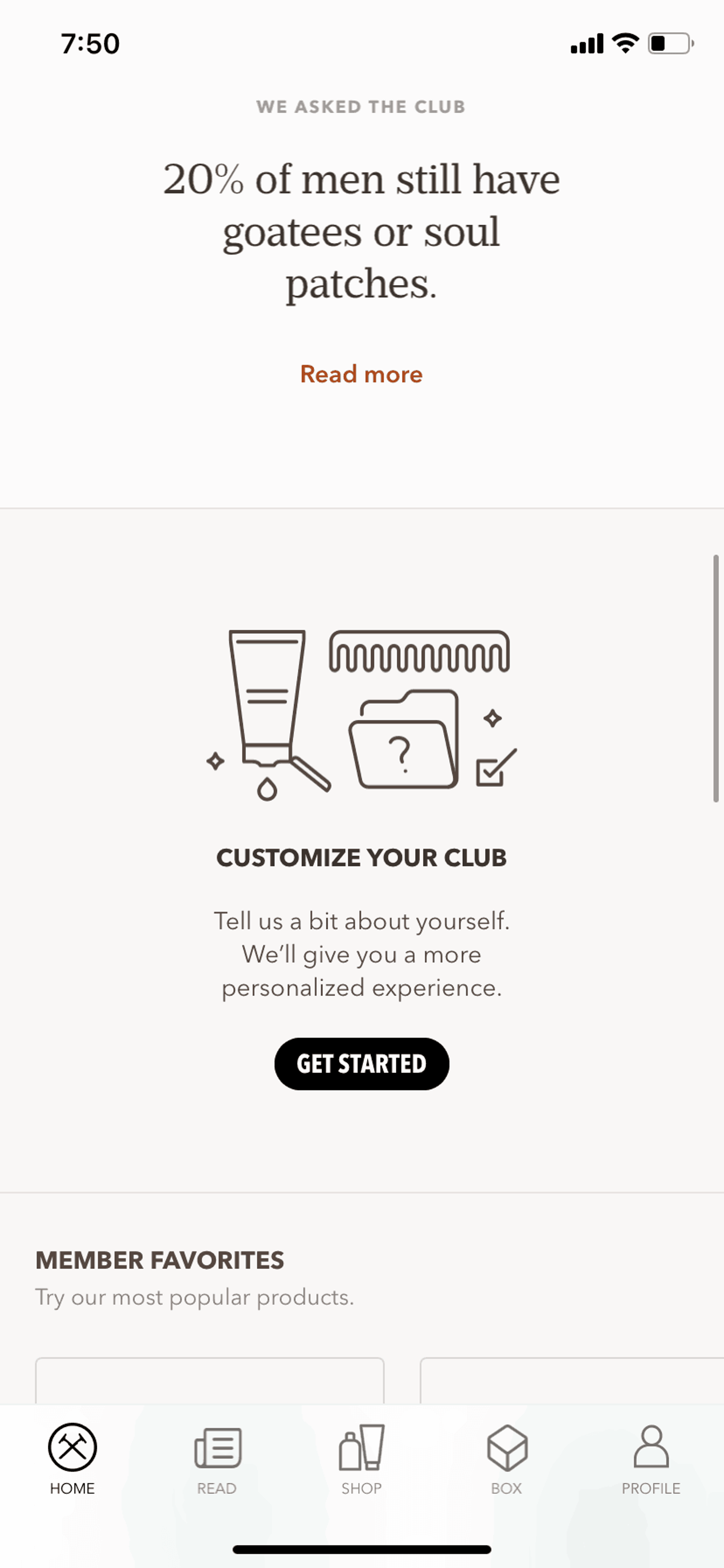 Dollar Shave Club iOS Shopping interface screenshot 11