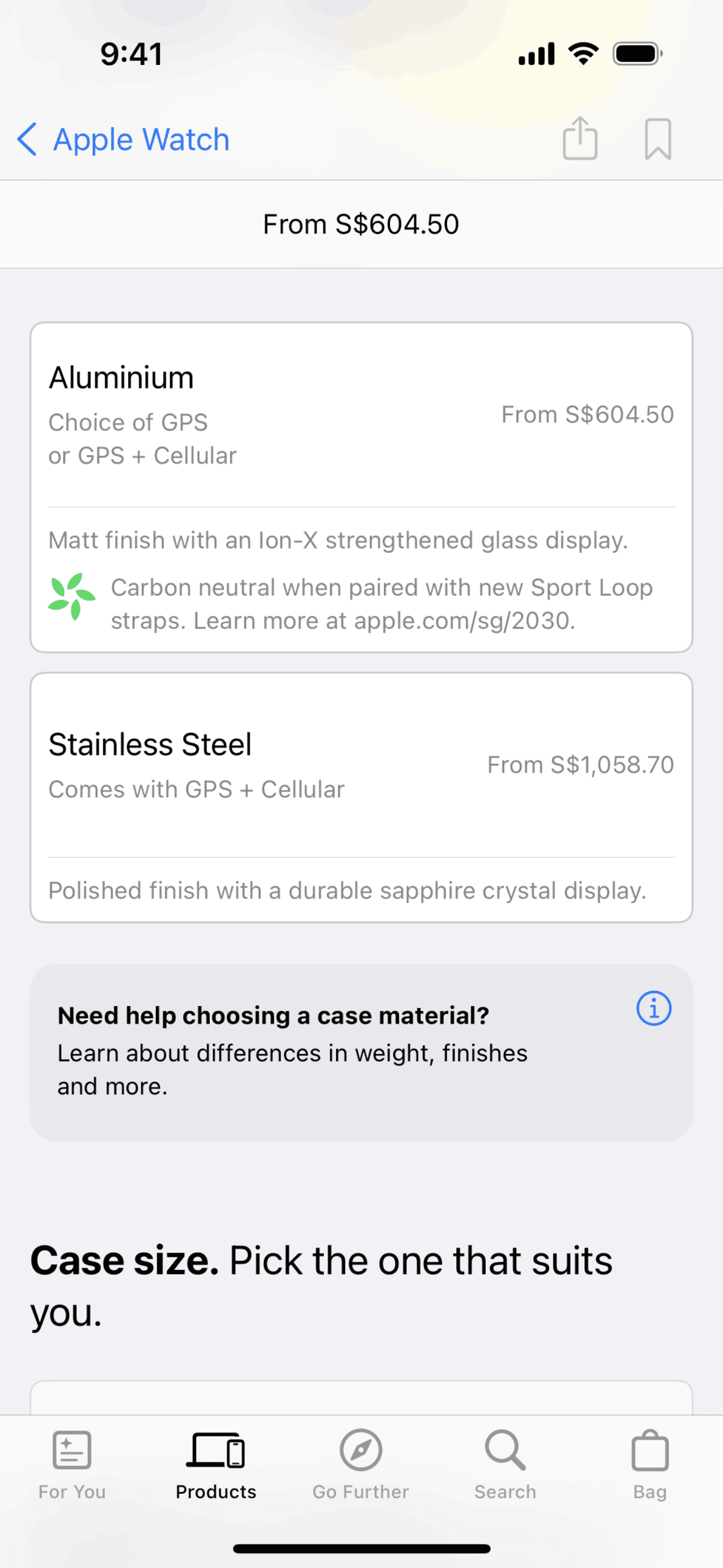 Apple Store iOS Shopping interface screenshot 9