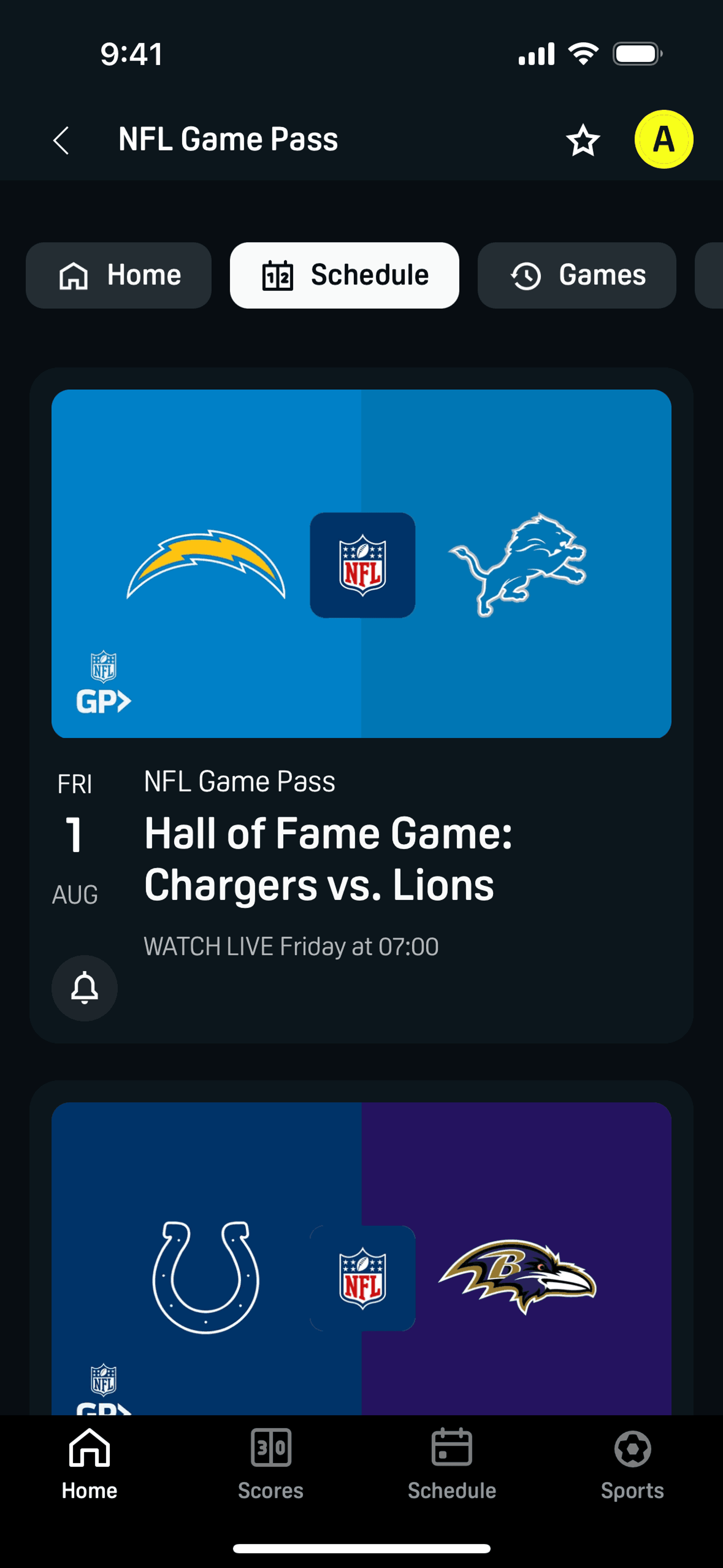 DAZN iOS Sports interface screenshot 24