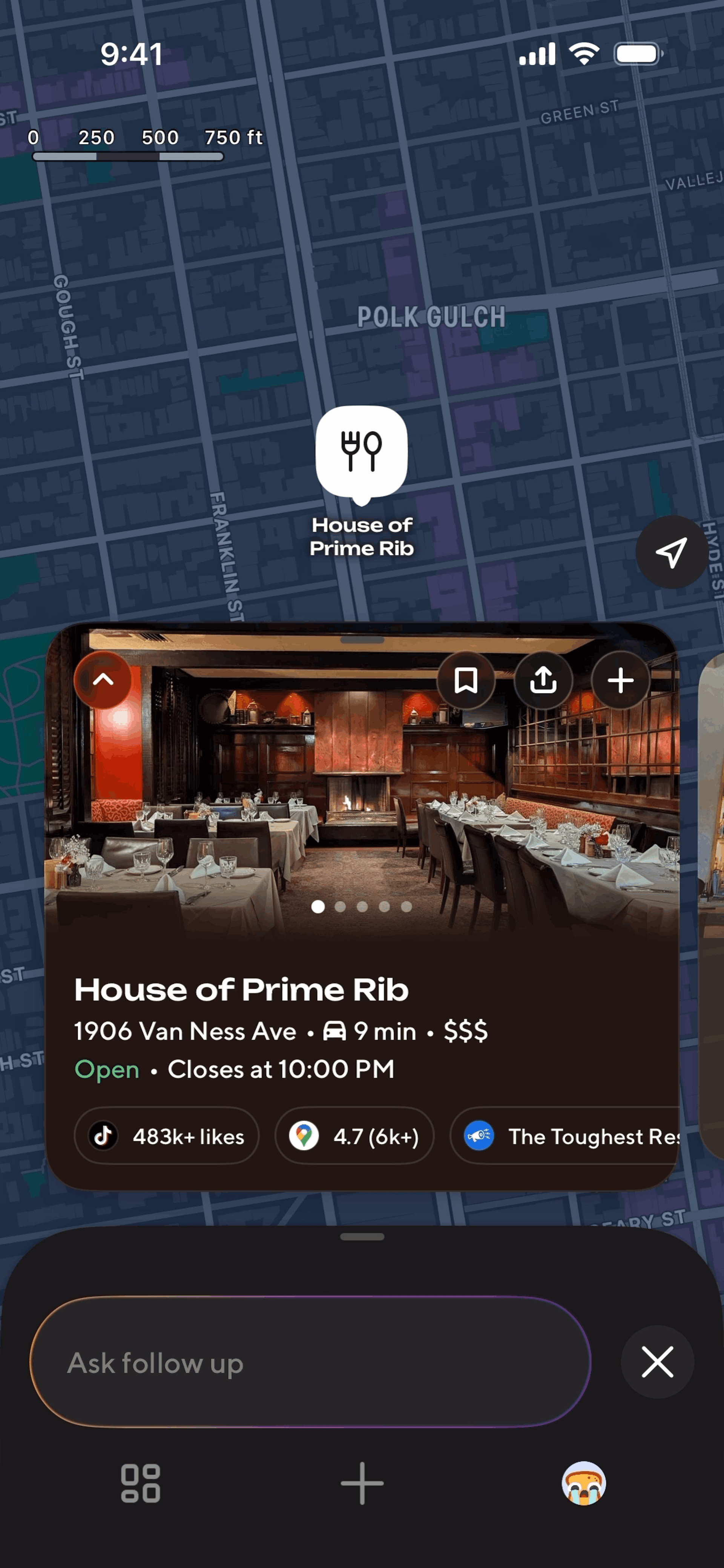Zesty iOS Food & Drink interface screenshot 2