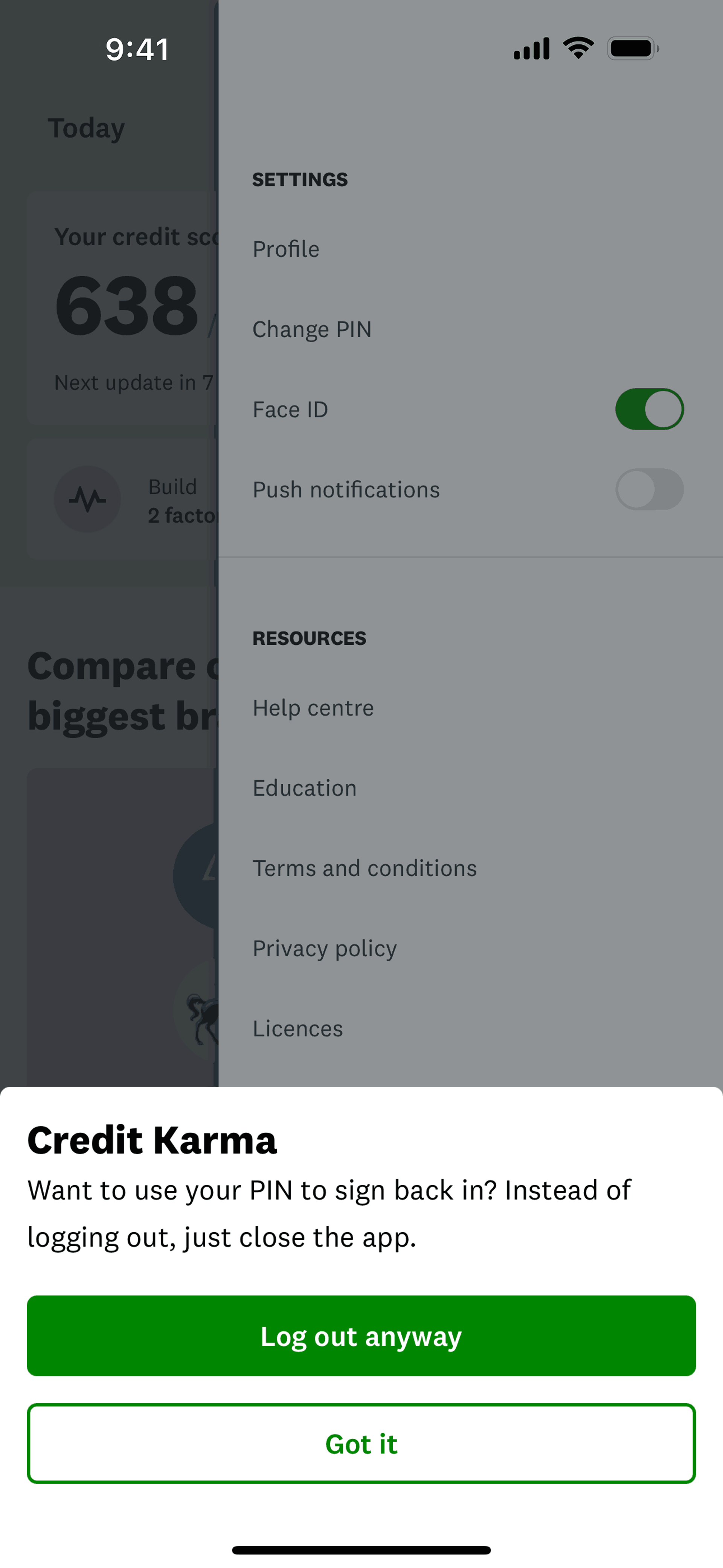 Credit Karma iOS Finance interface screenshot 12