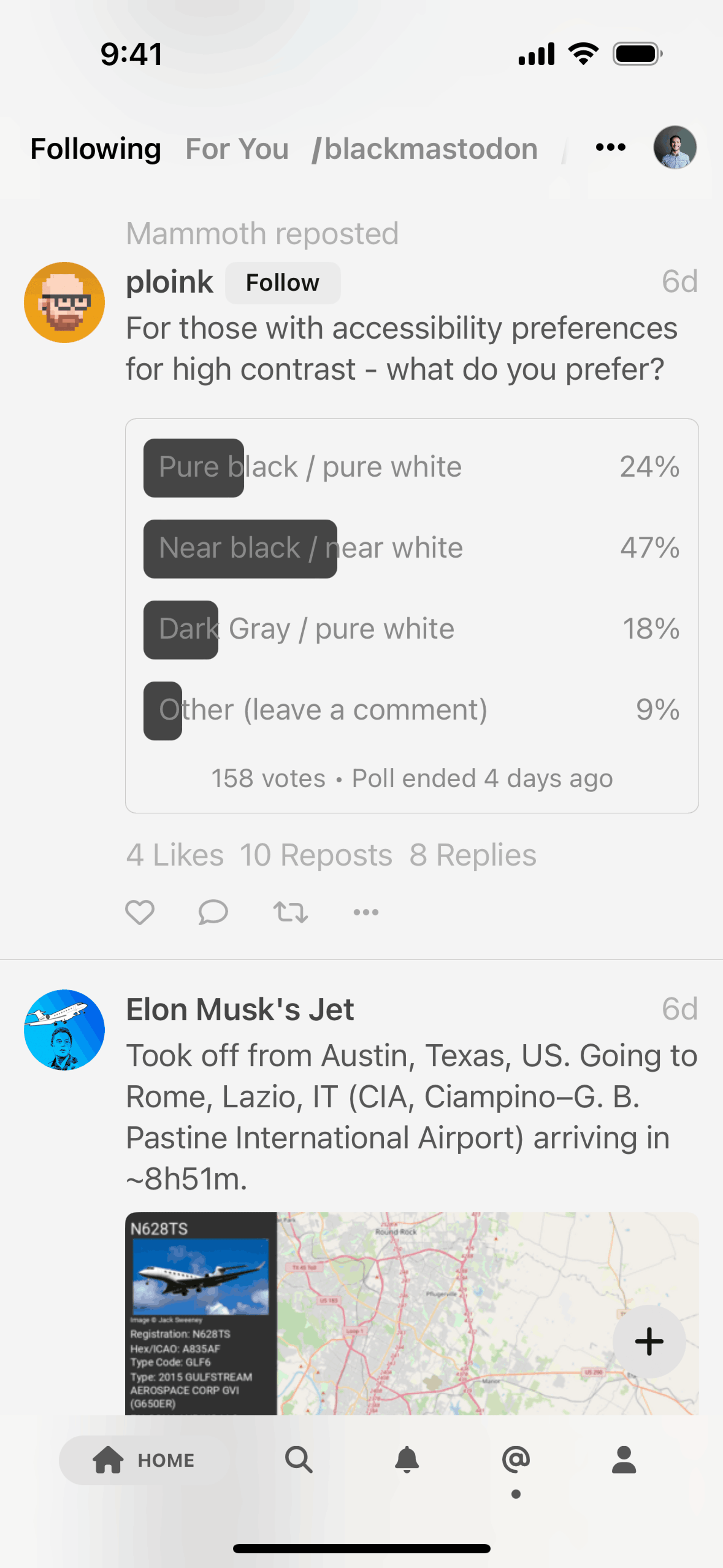 Mammoth iOS Social Networking interface screenshot 18