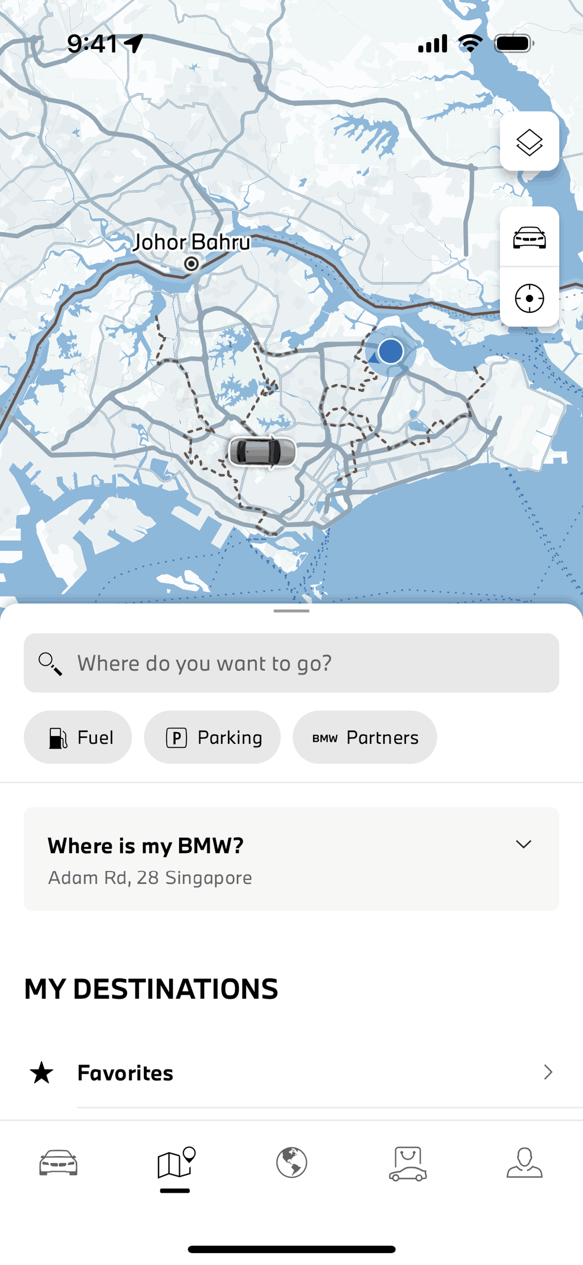 My BMW iOS Travel & Transportation interface screenshot 5