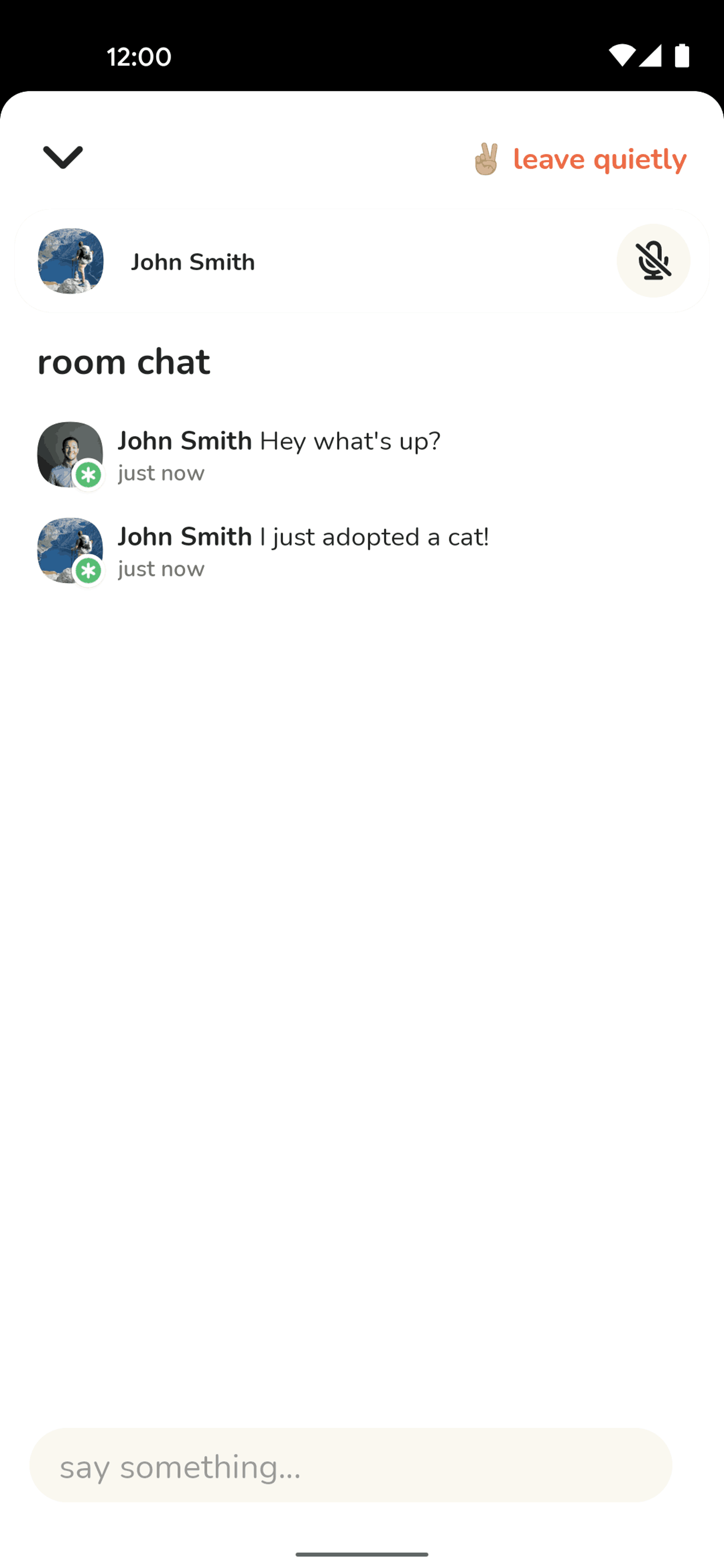 Clubhouse Android Social Networking interface screenshot 20