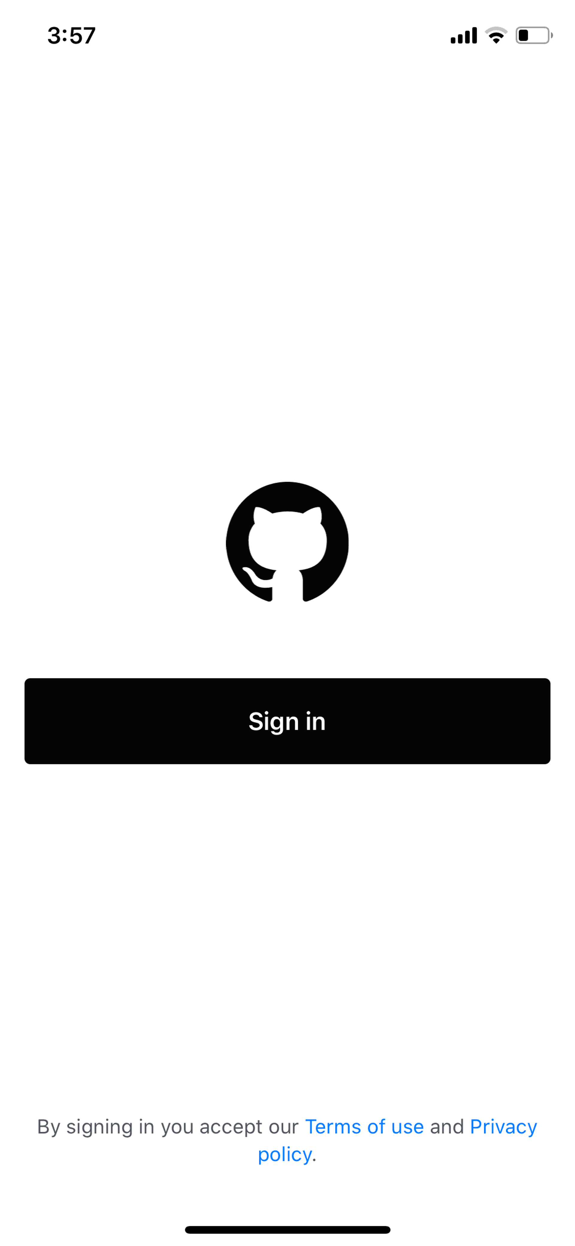 GitHub iOS Developer Tools interface screenshot 1