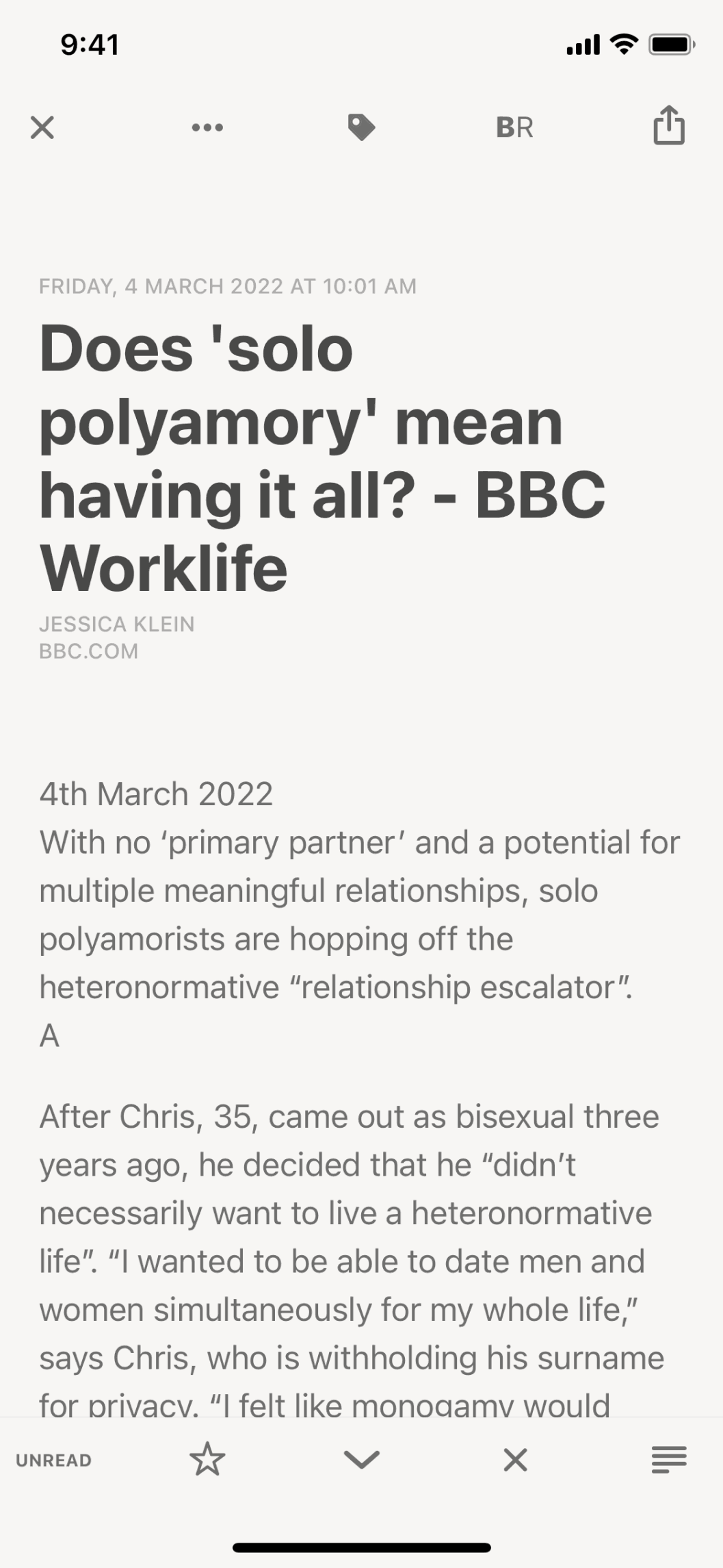 Reeder 5 iOS News interface screenshot 16