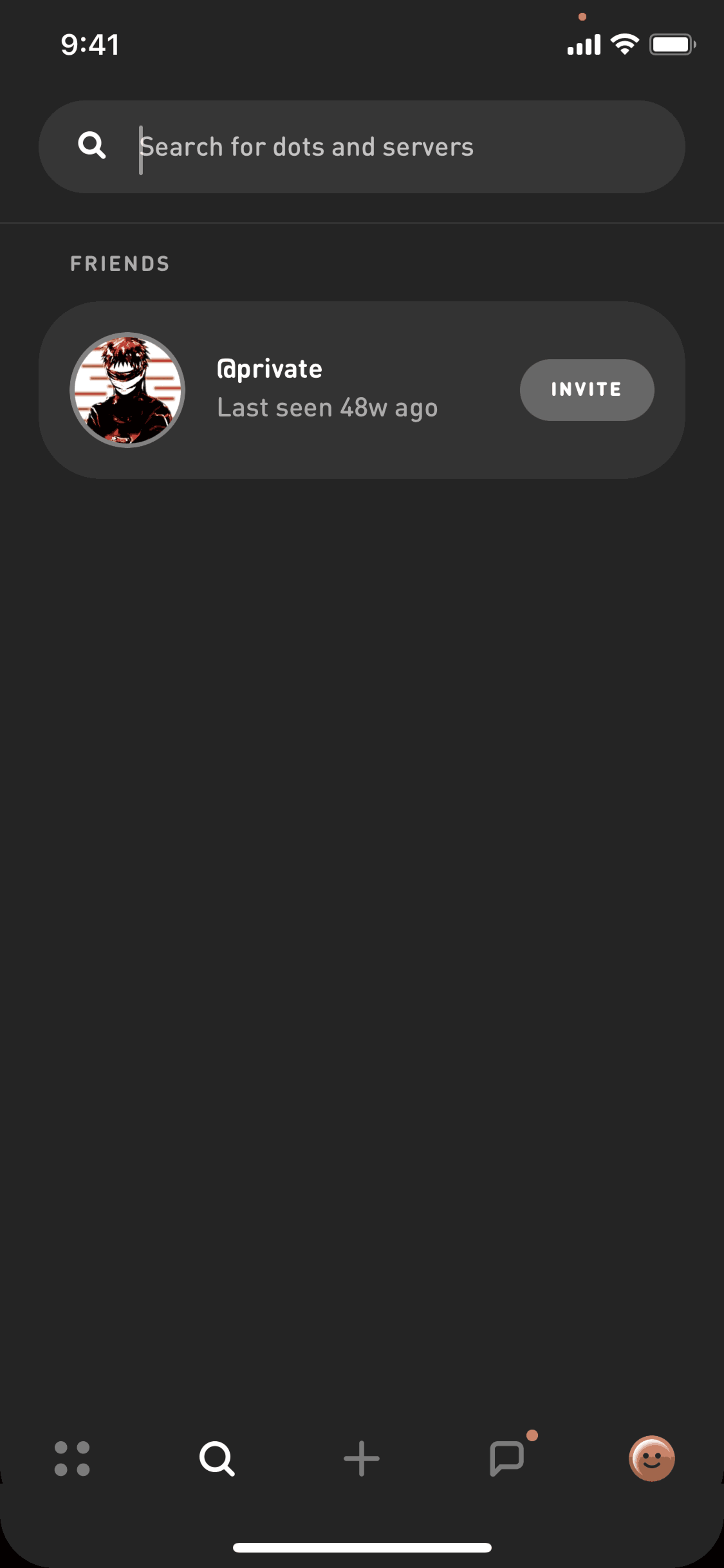 Sonar iOS Social Networking interface screenshot 1