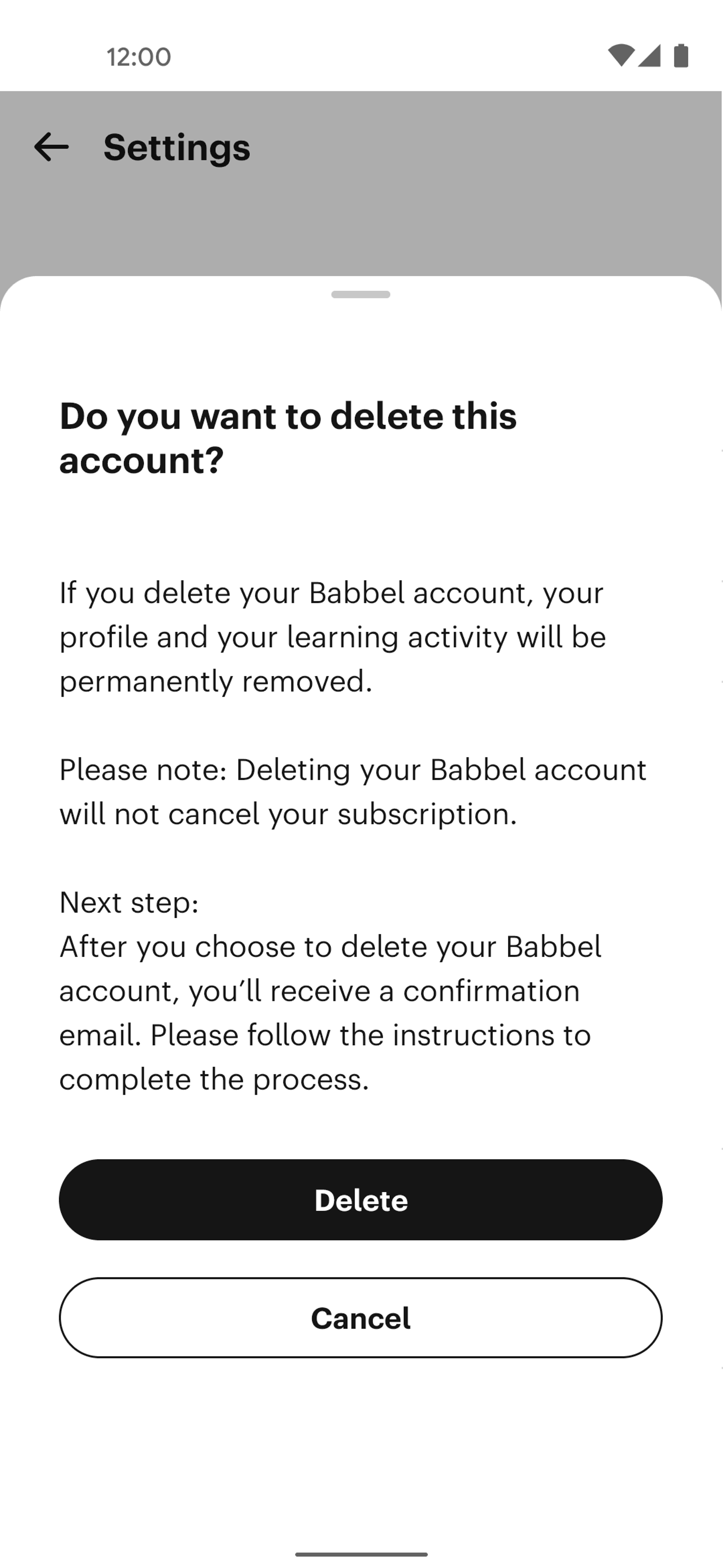 Babbel Android Education interface screenshot 21