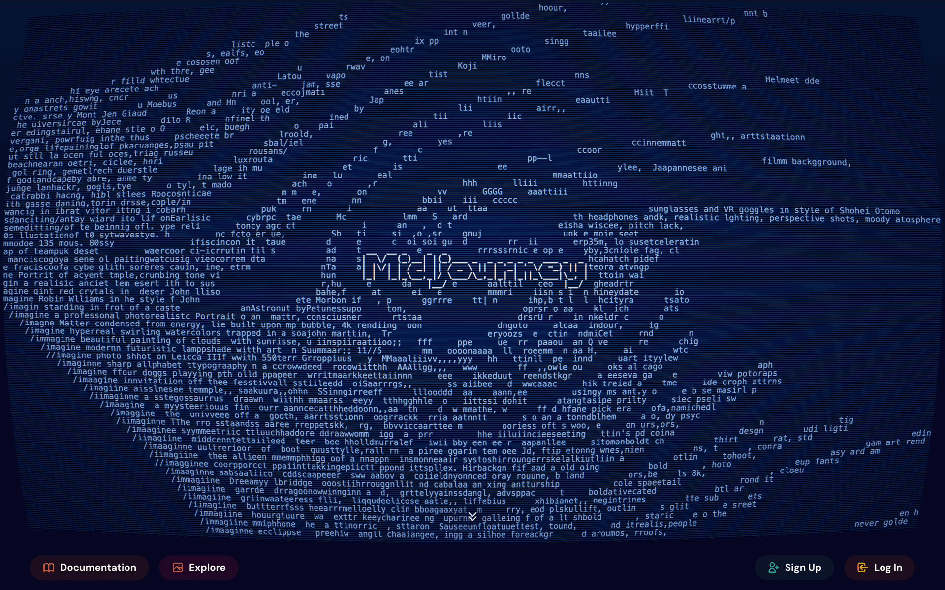 Midjourney Web AI interface screenshot 1