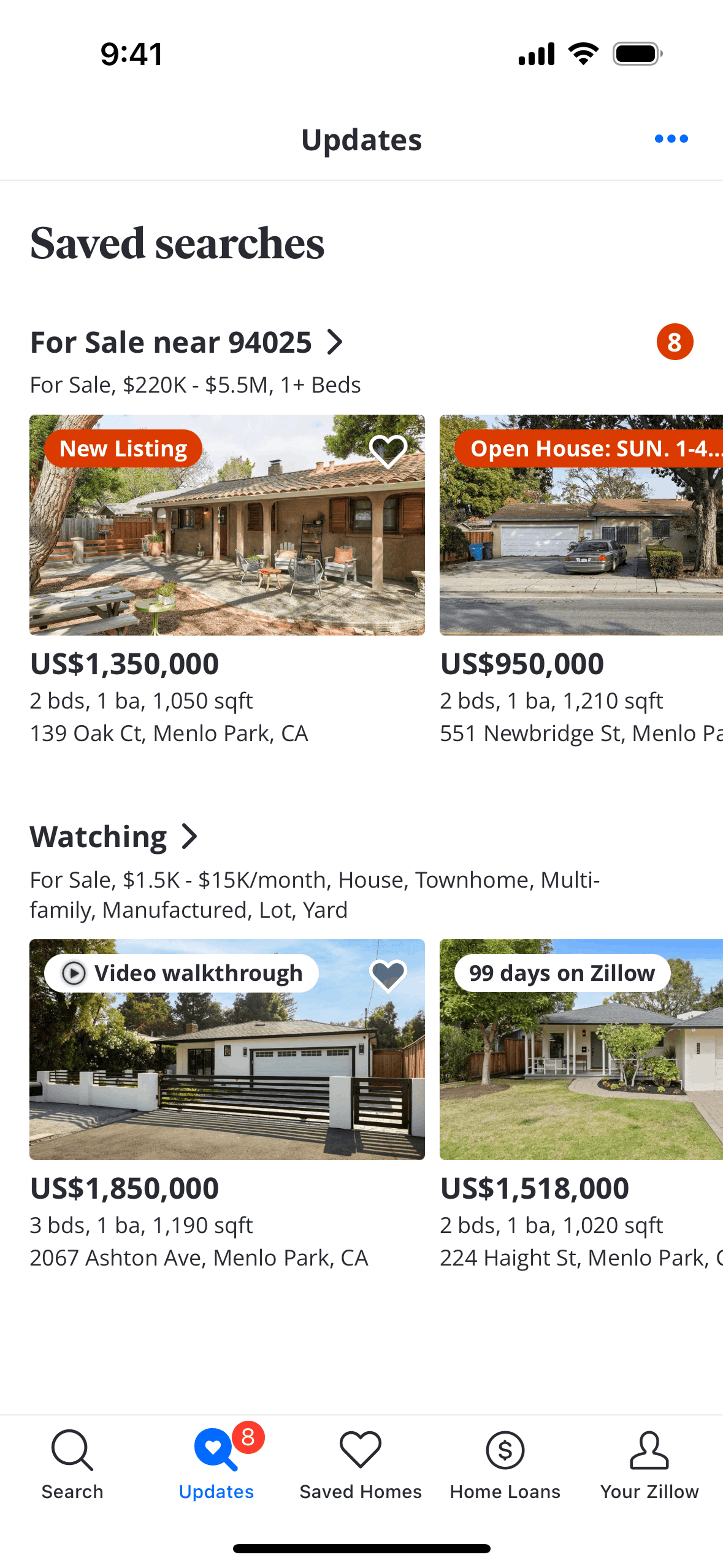 Zillow iOS Real Estate interface screenshot 7