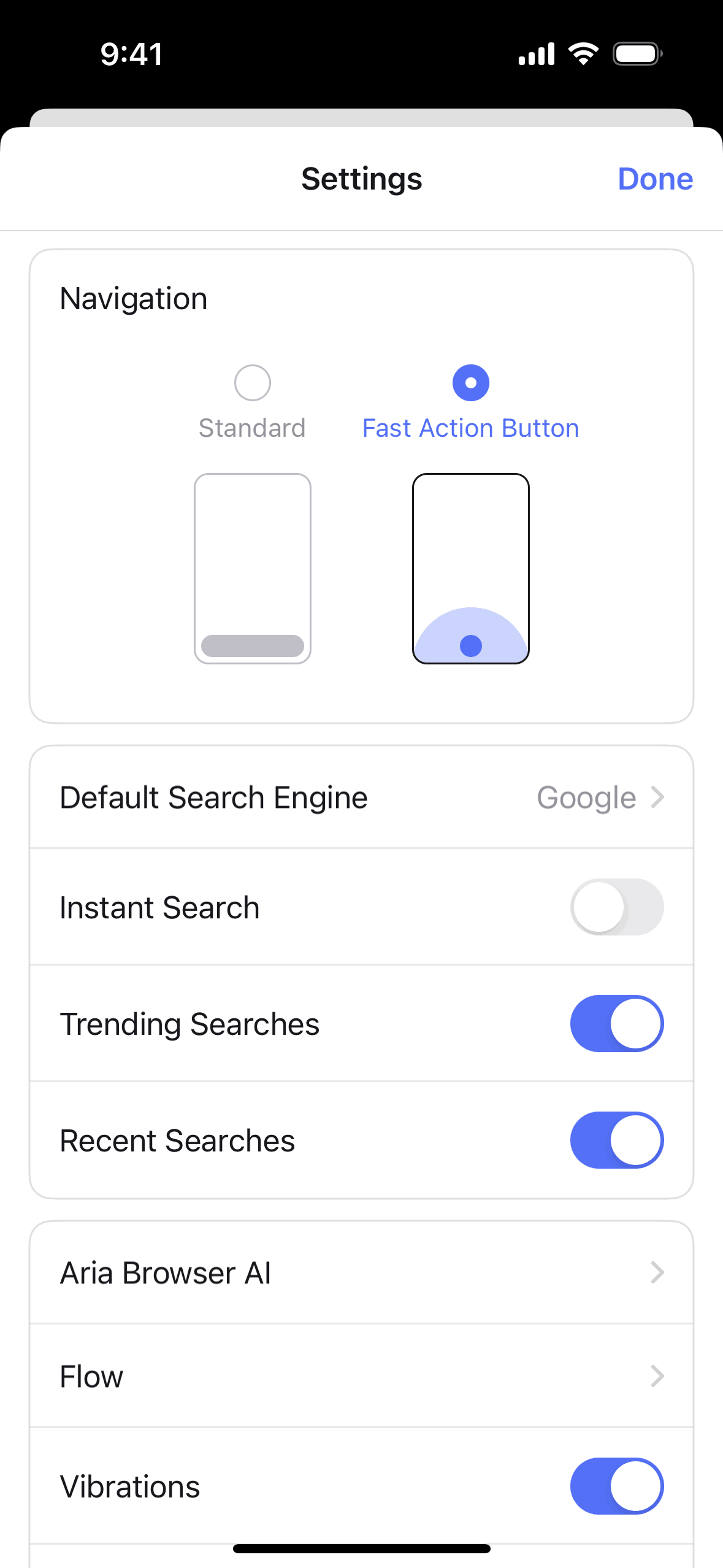 Opera iOS Utilities interface screenshot 23