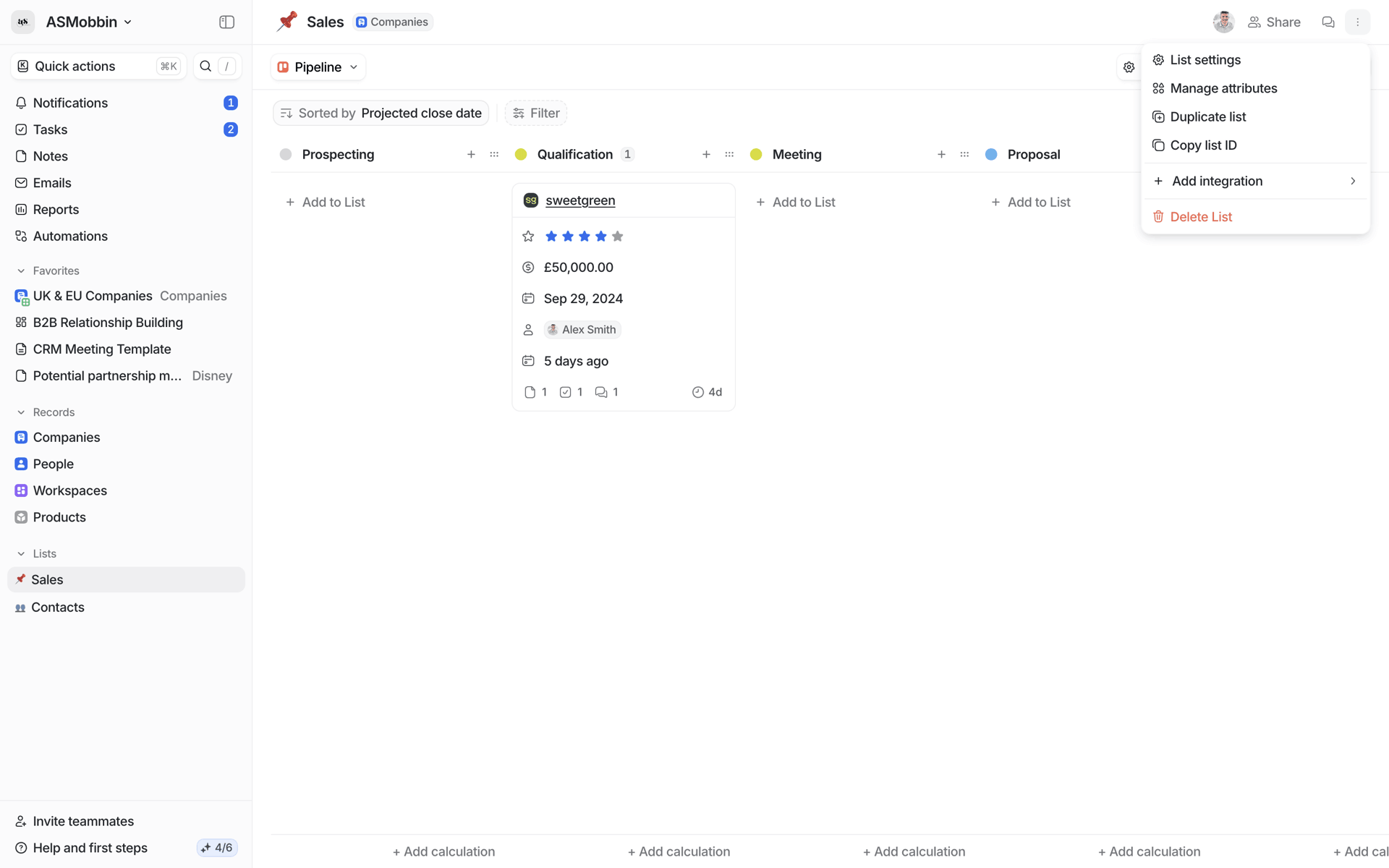 Attio Web Productivity interface screenshot 21