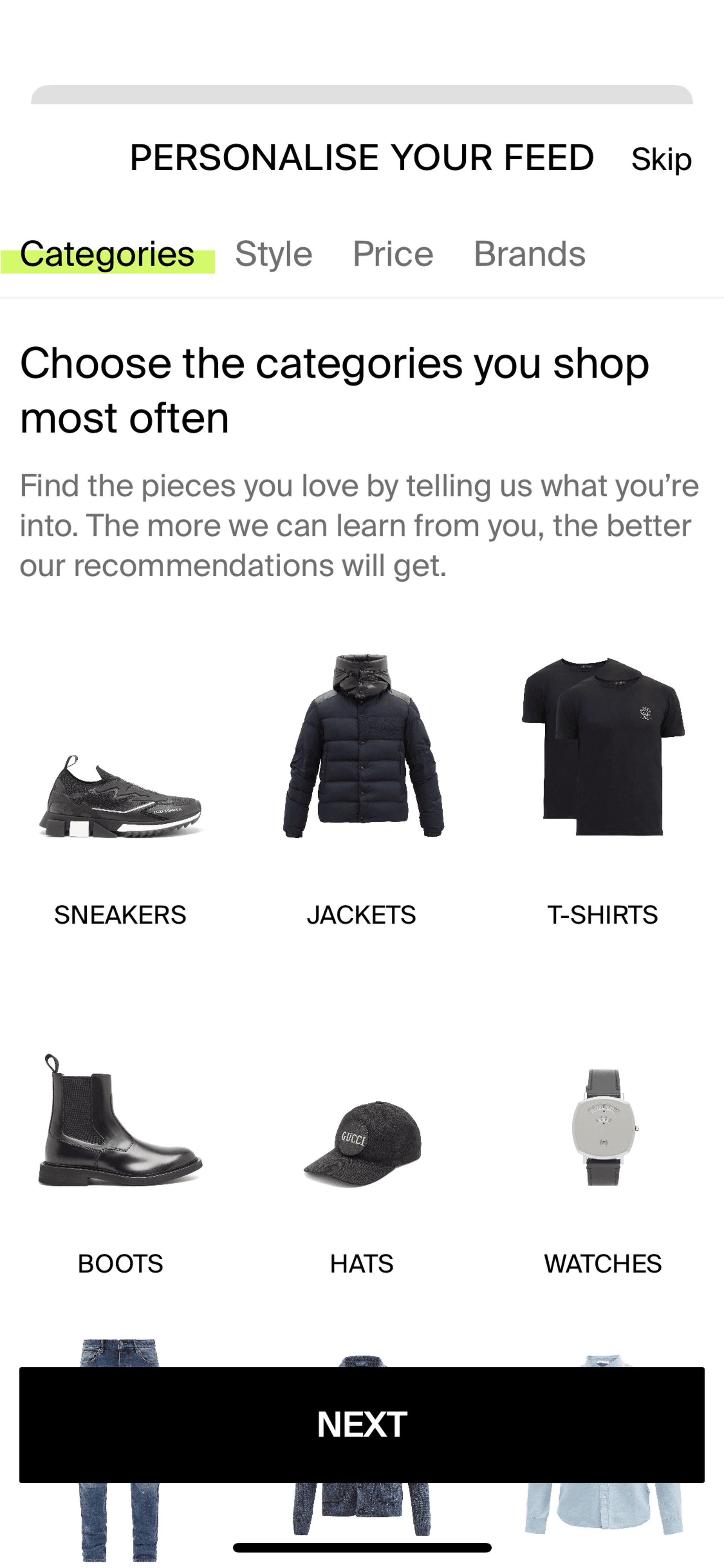Lyst iOS Shopping interface screenshot 8