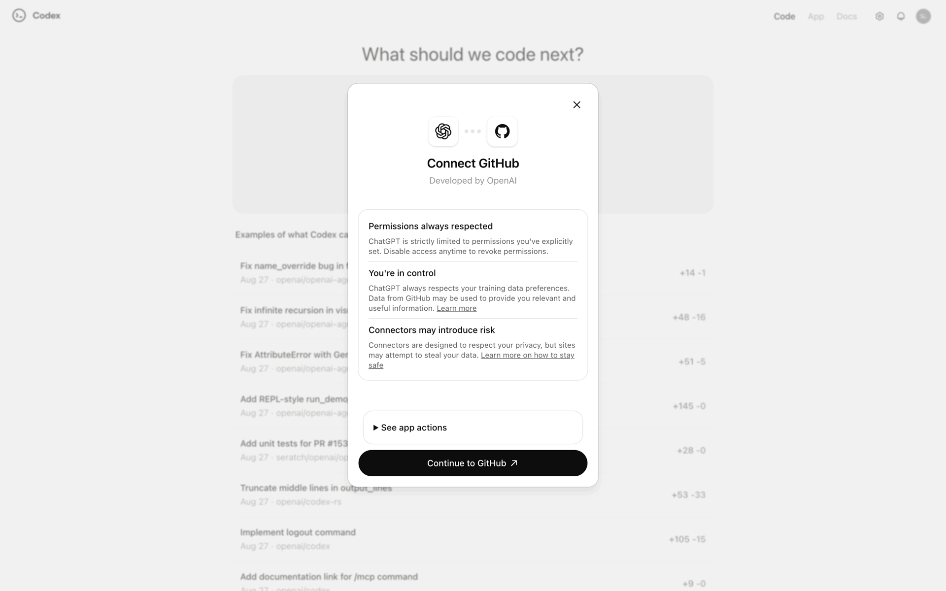 ChatGPT Web AI interface screenshot 6