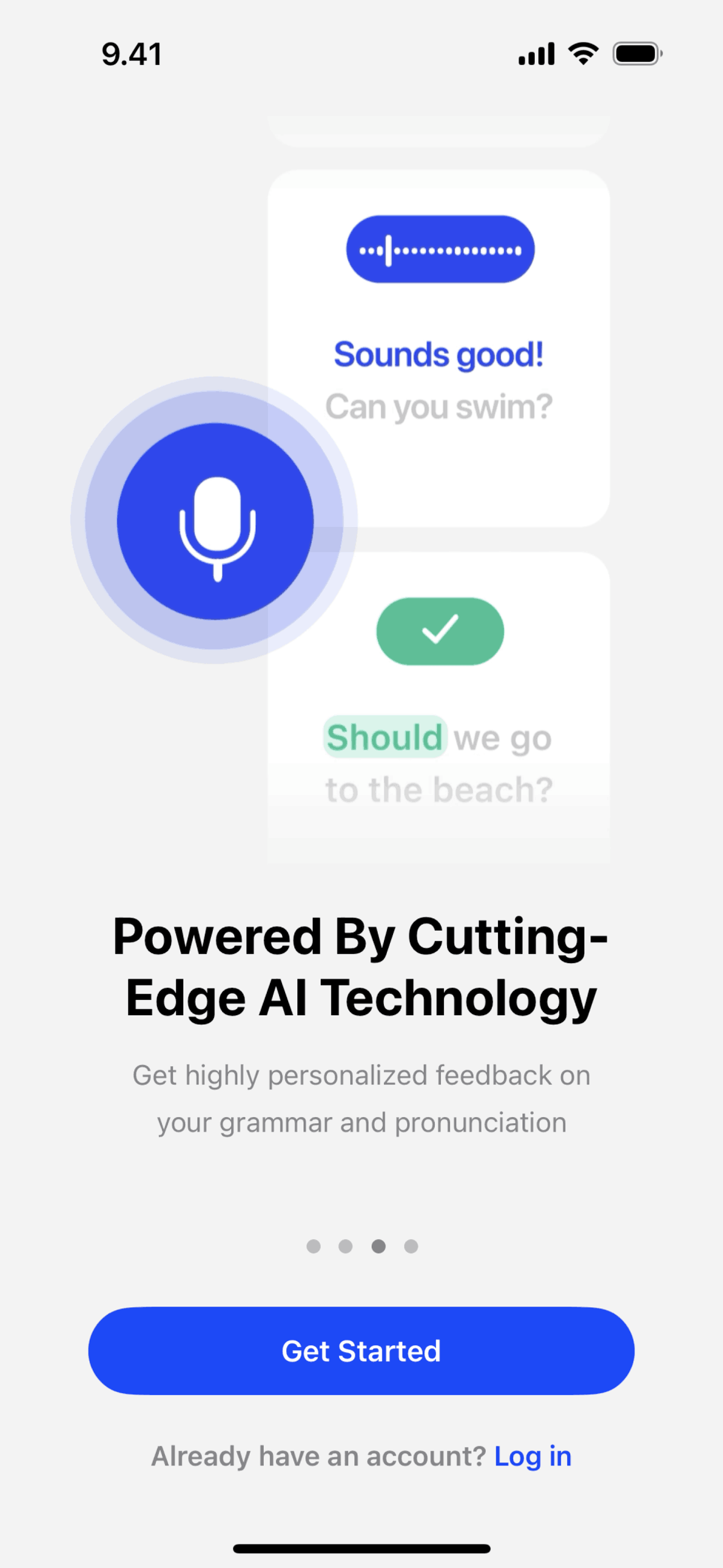 Speak iOS Education interface screenshot 4