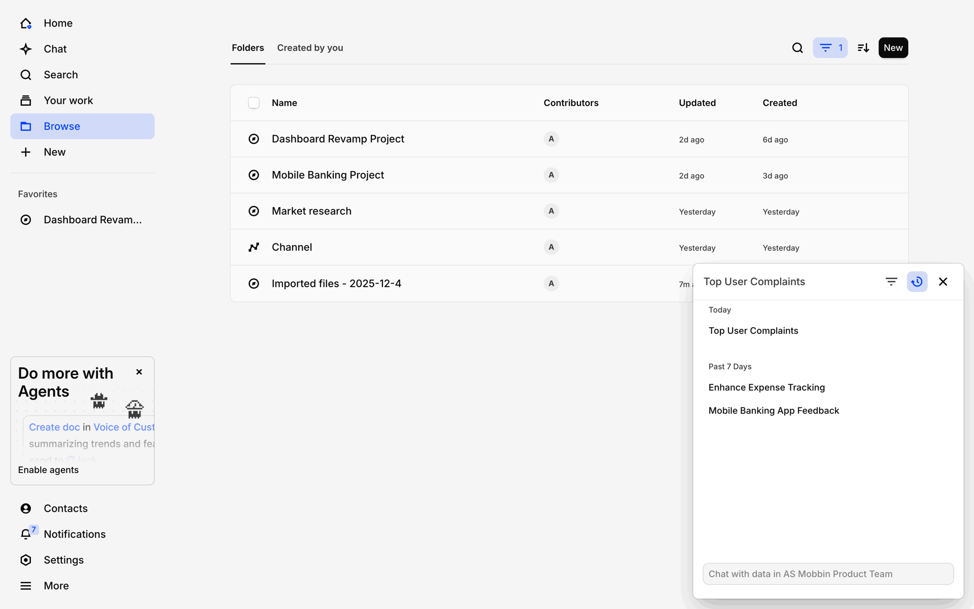Dovetail Web Business interface screenshot 8
