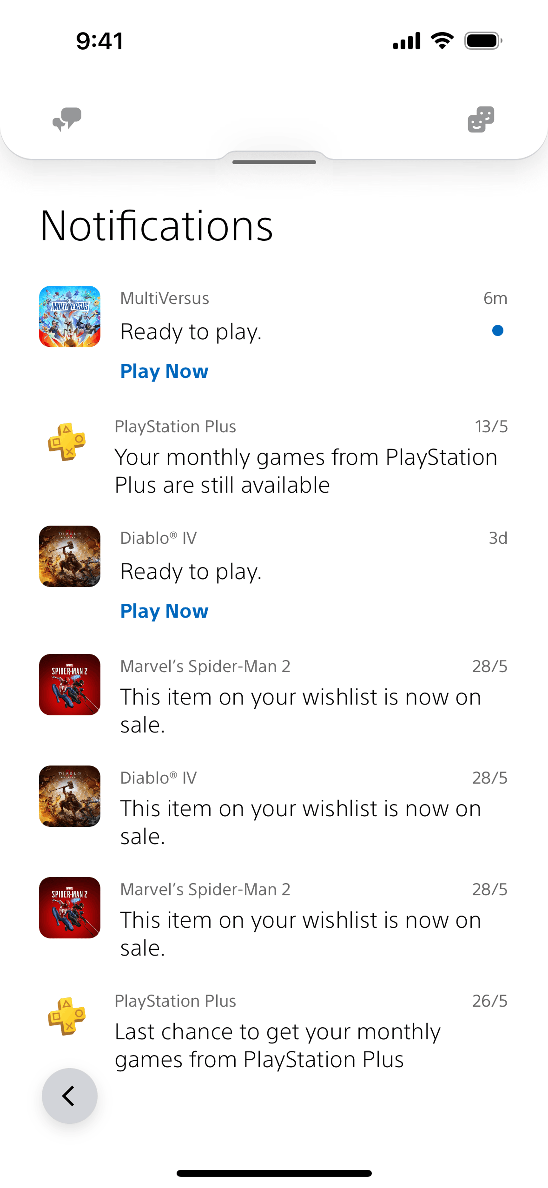 PlayStation App iOS Entertainment interface screenshot 18