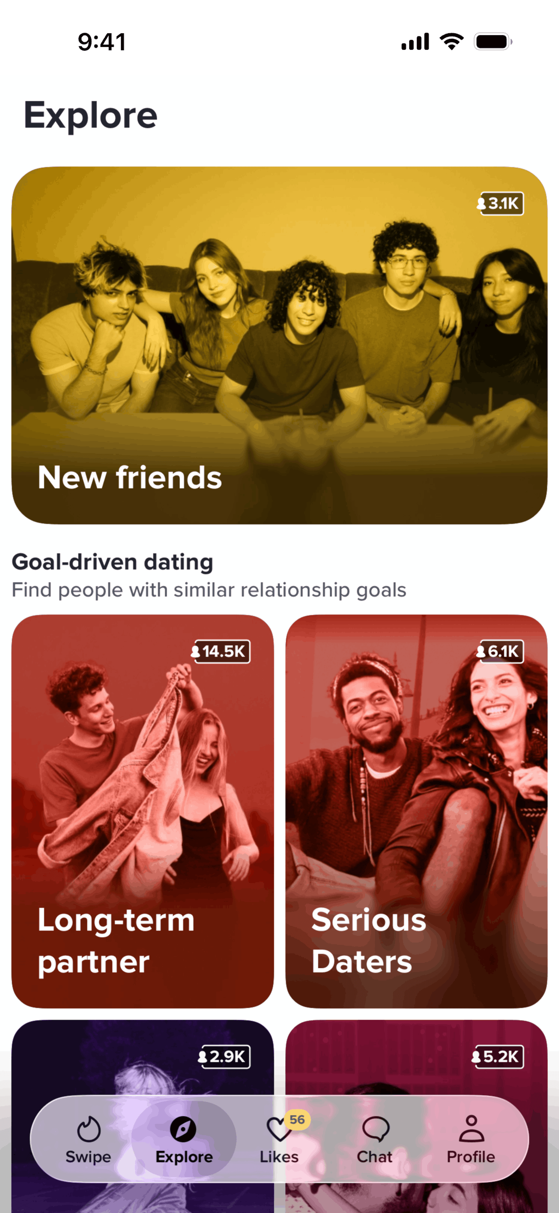Tinder iOS Social Networking interface screenshot 24