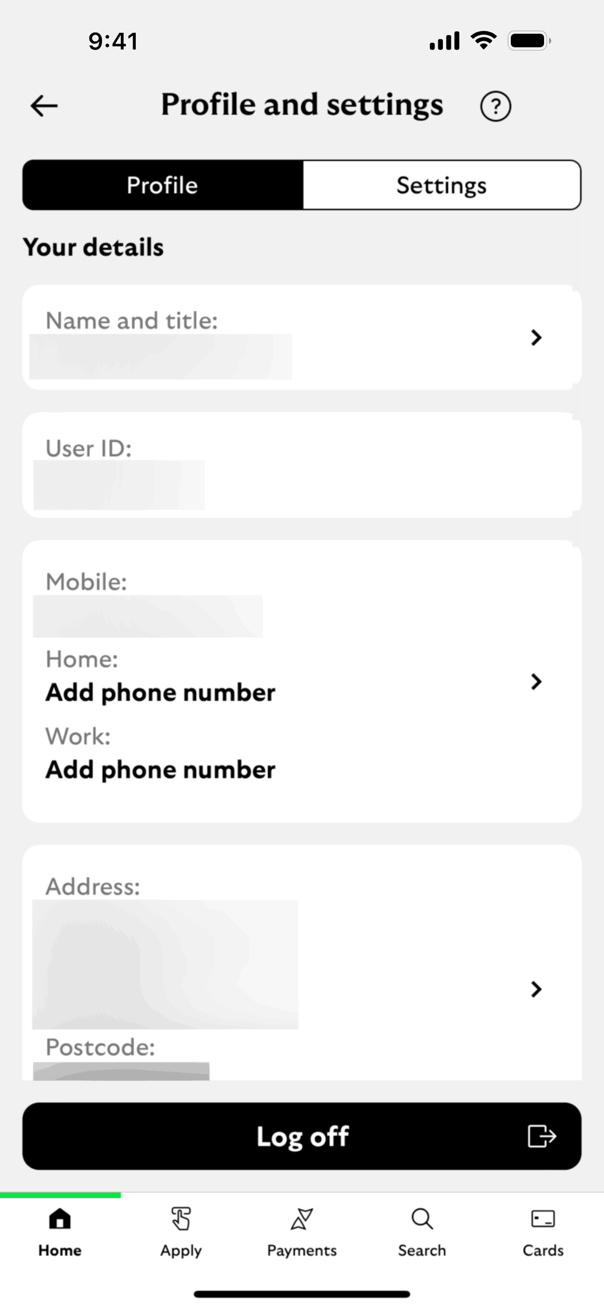 Lloyds Mobile Banking iOS Finance interface screenshot 23