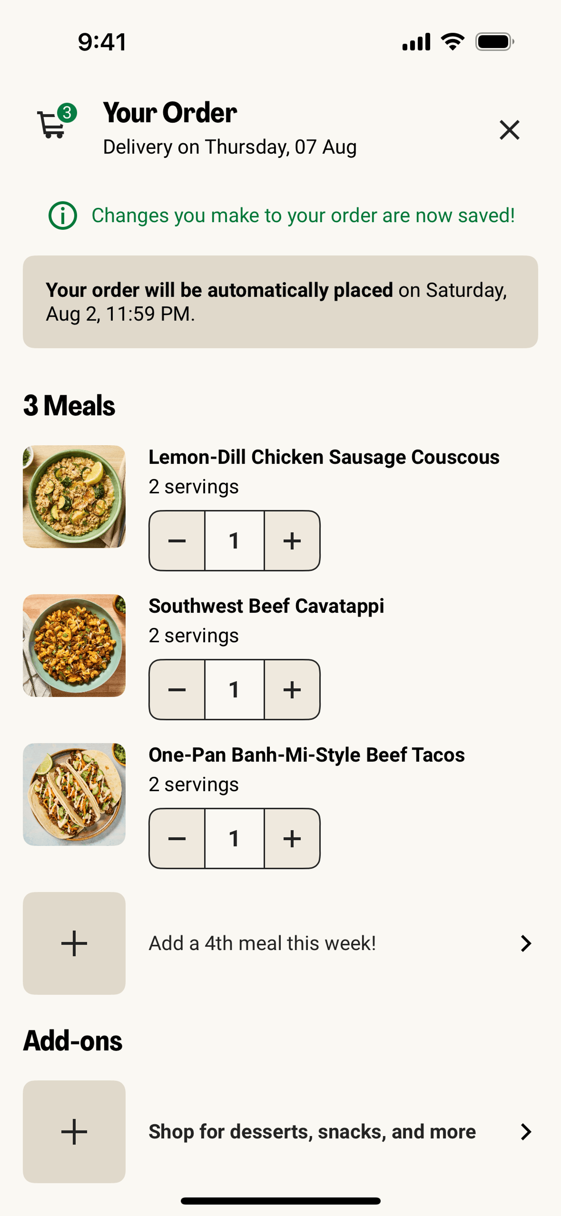 HelloFresh iOS Food & Drink interface screenshot 5