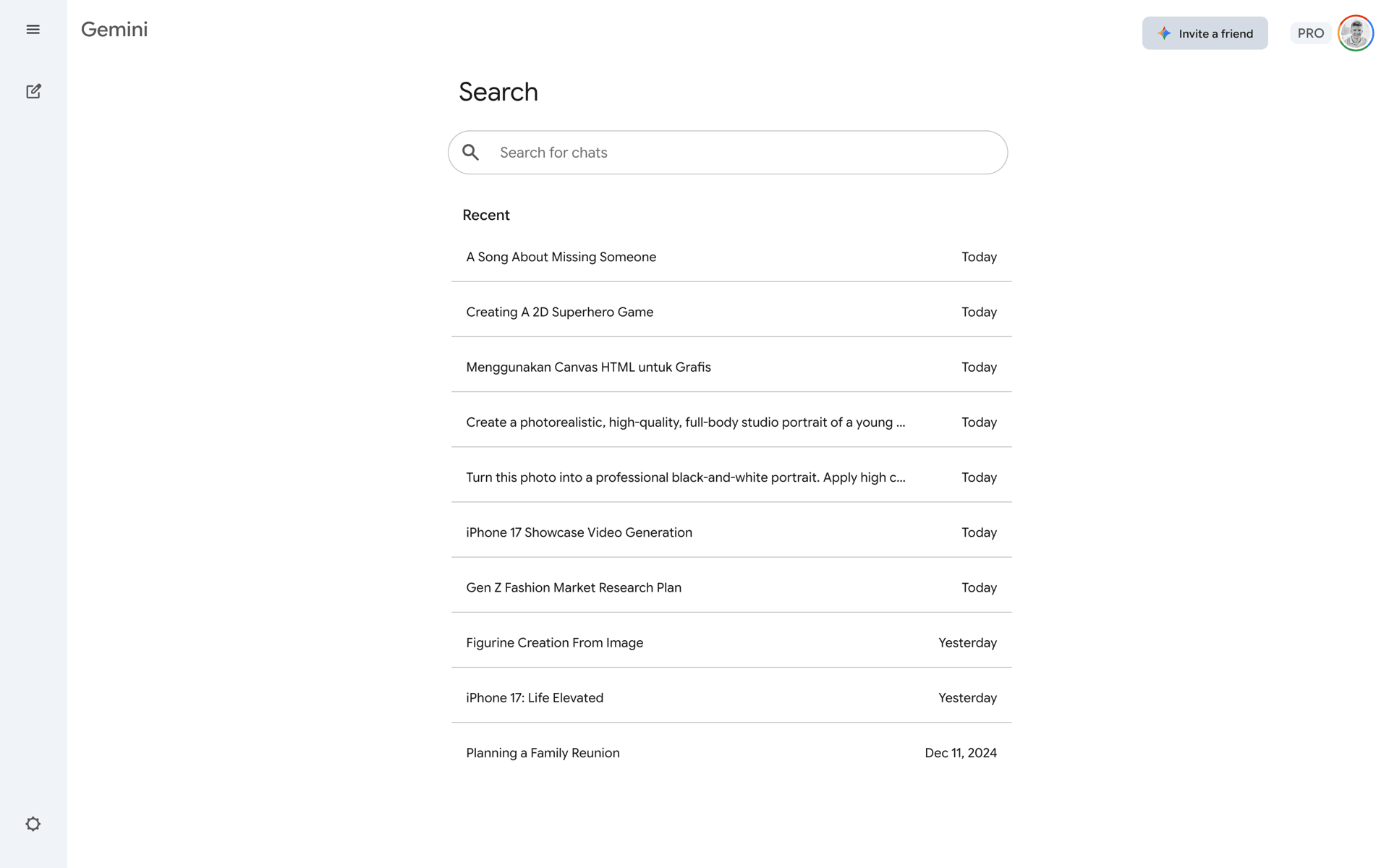 Google Gemini Web AI interface screenshot 19