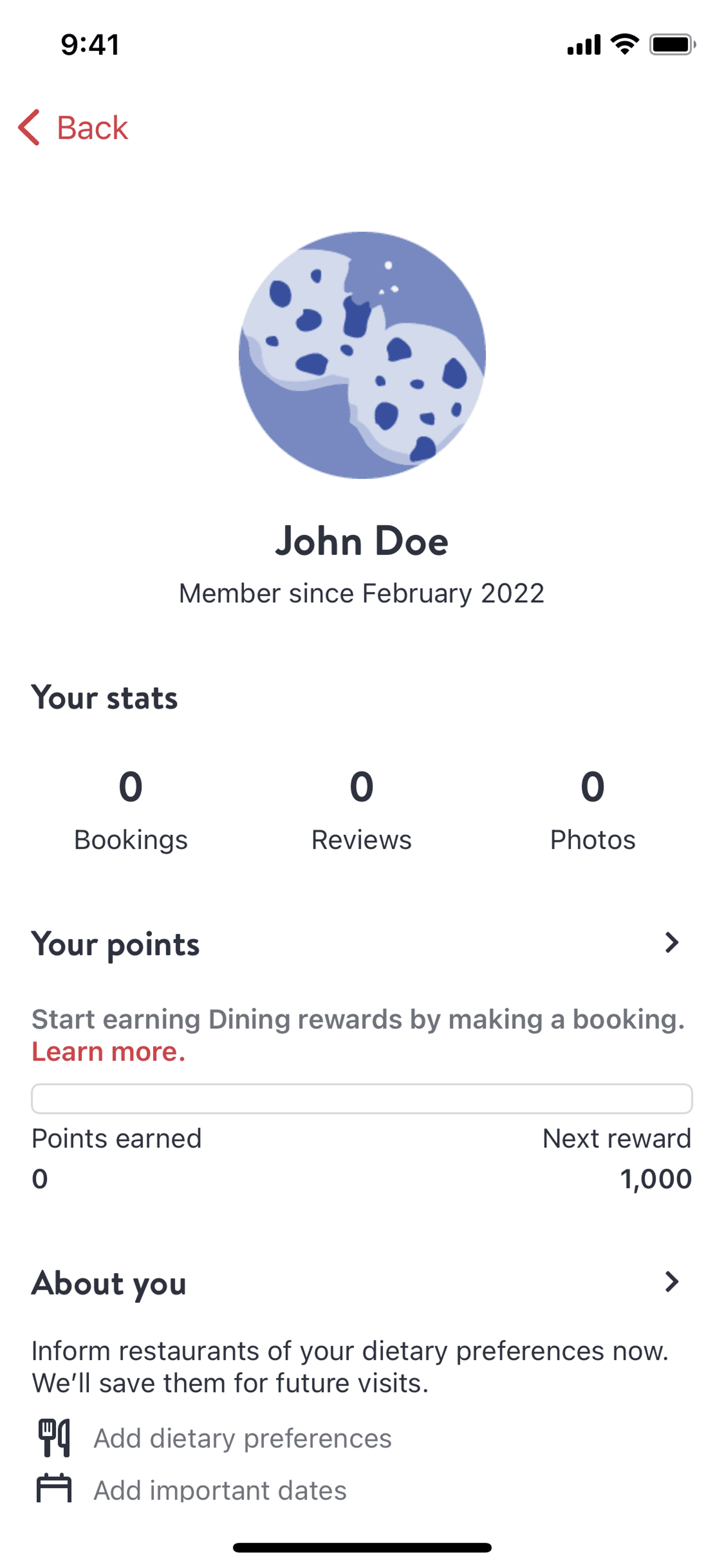 OpenTable iOS Food & Drink interface screenshot 6
