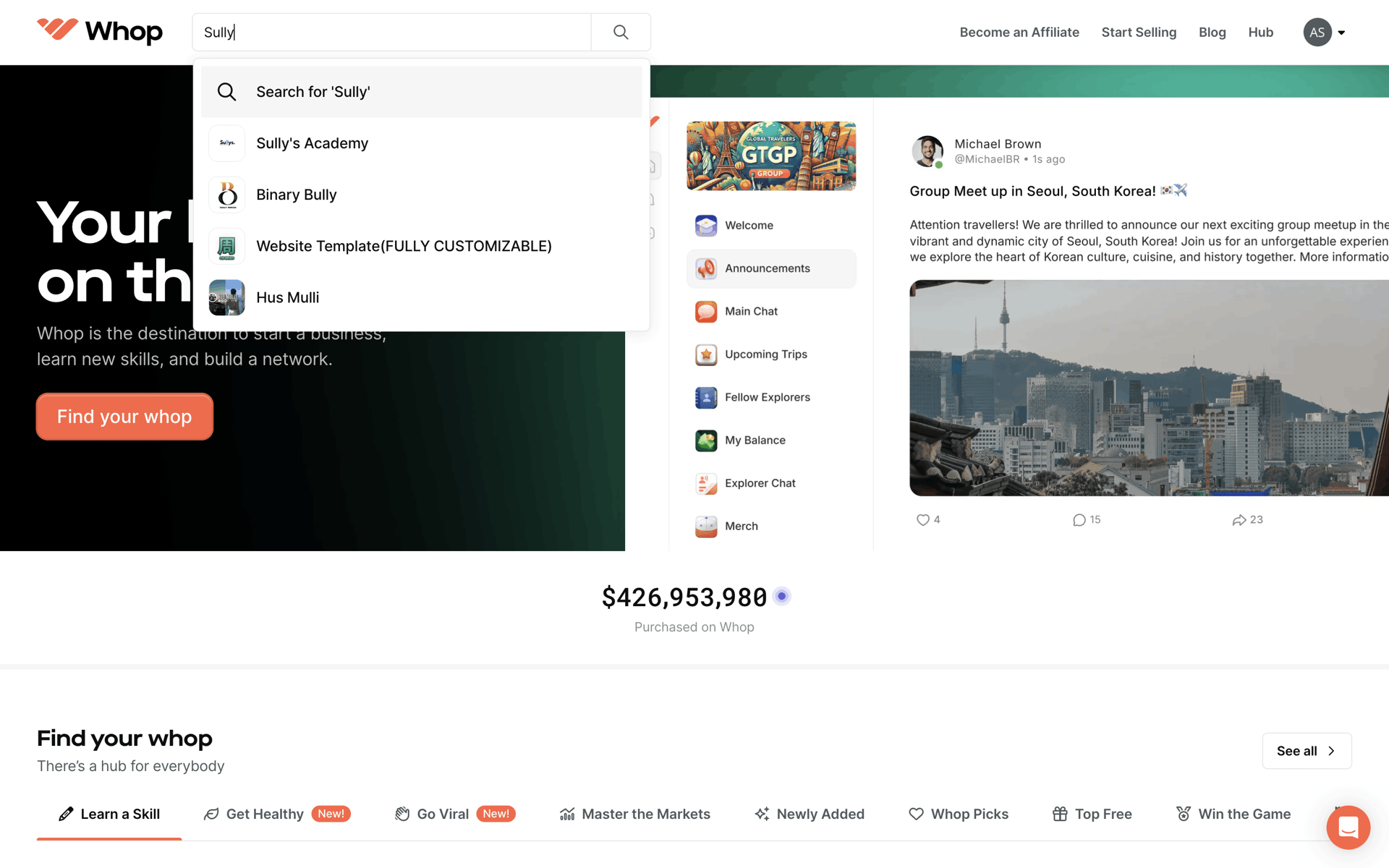 Whop Web Business interface screenshot 17