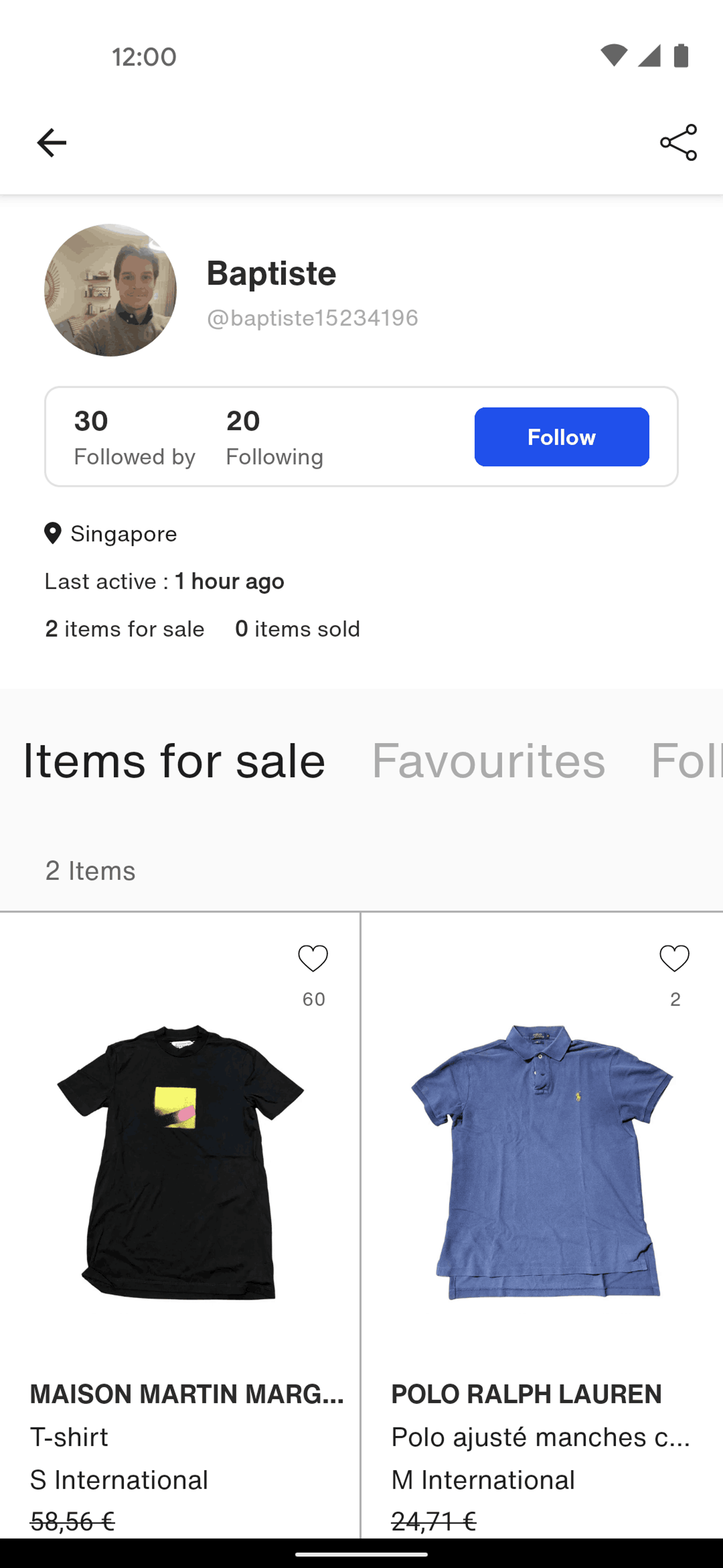 Vestiaire Collective Android Shopping interface screenshot 9