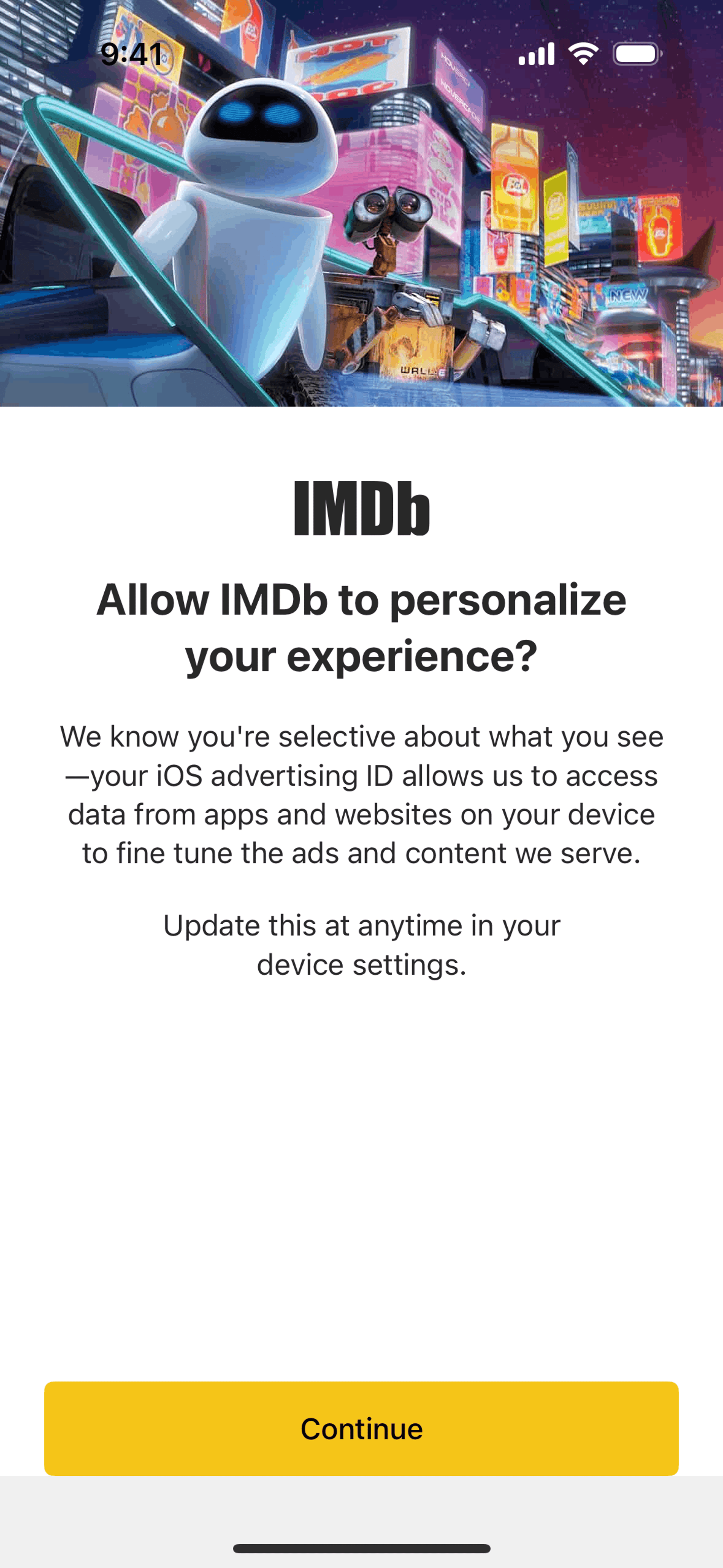 IMDb iOS Entertainment interface screenshot 2