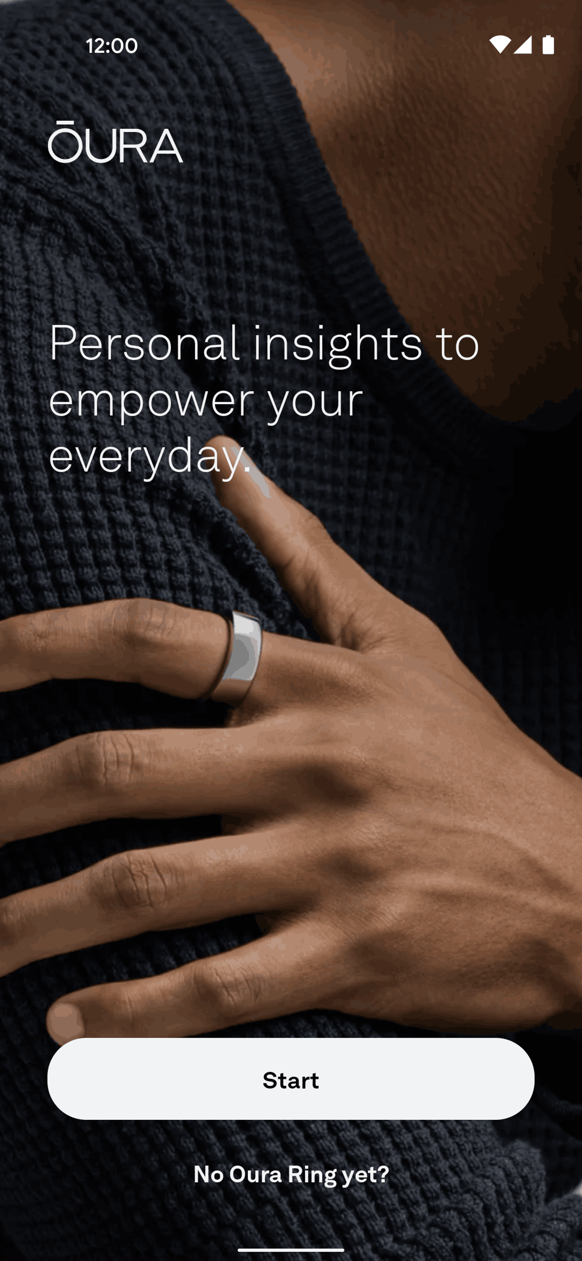 Oura Android Health & Fitness interface screenshot 2