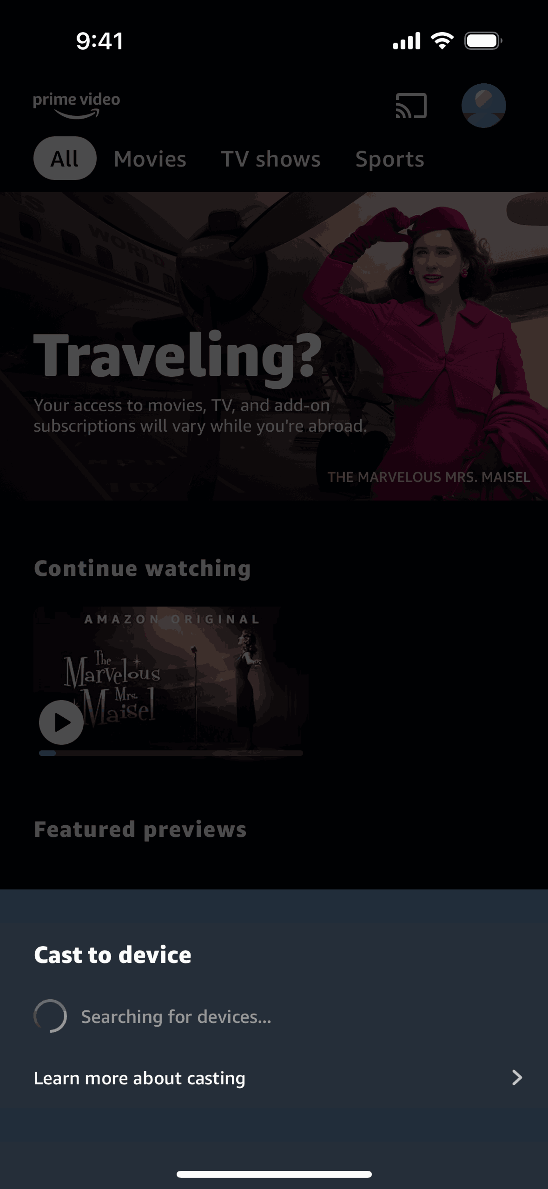 Prime Video iOS Entertainment interface screenshot 13