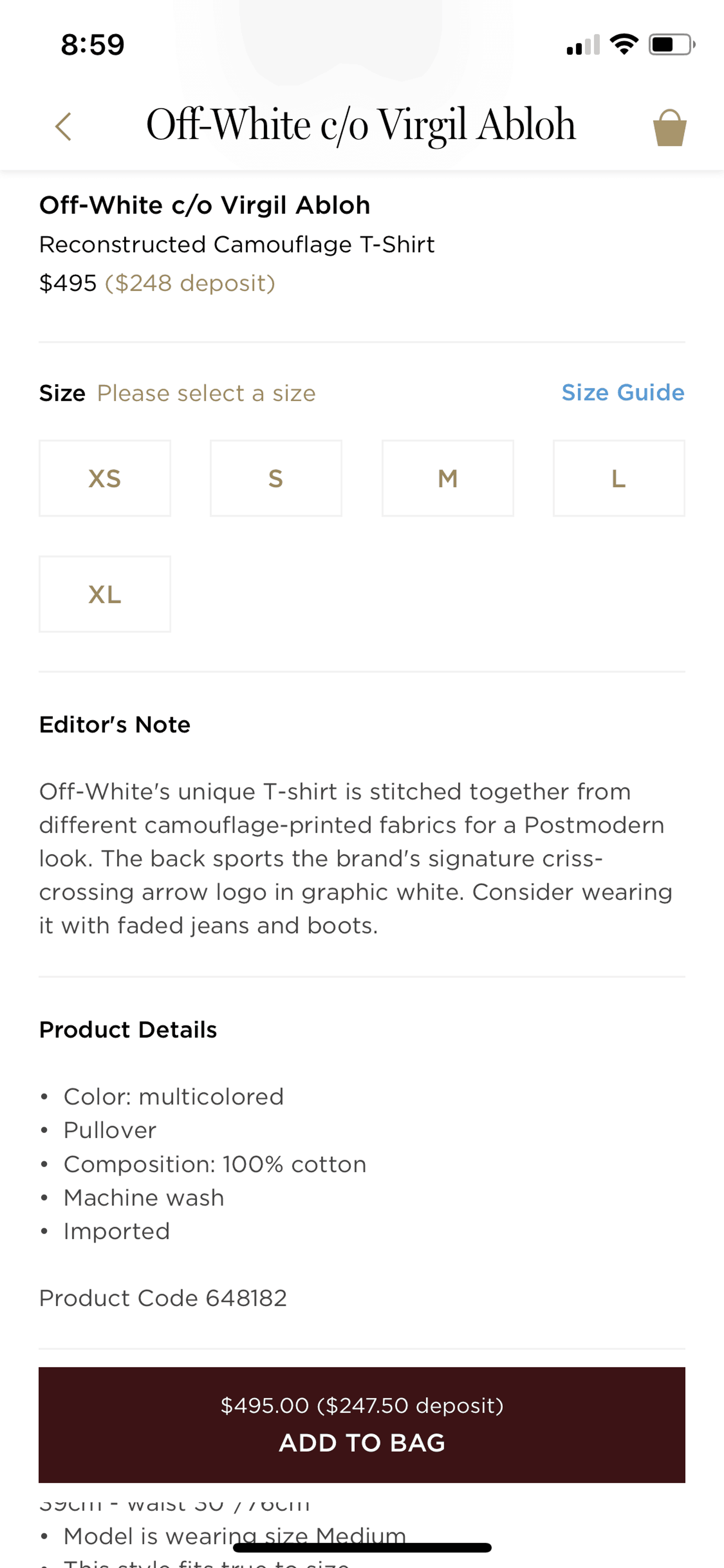 Moda Operandi iOS Shopping interface screenshot 12